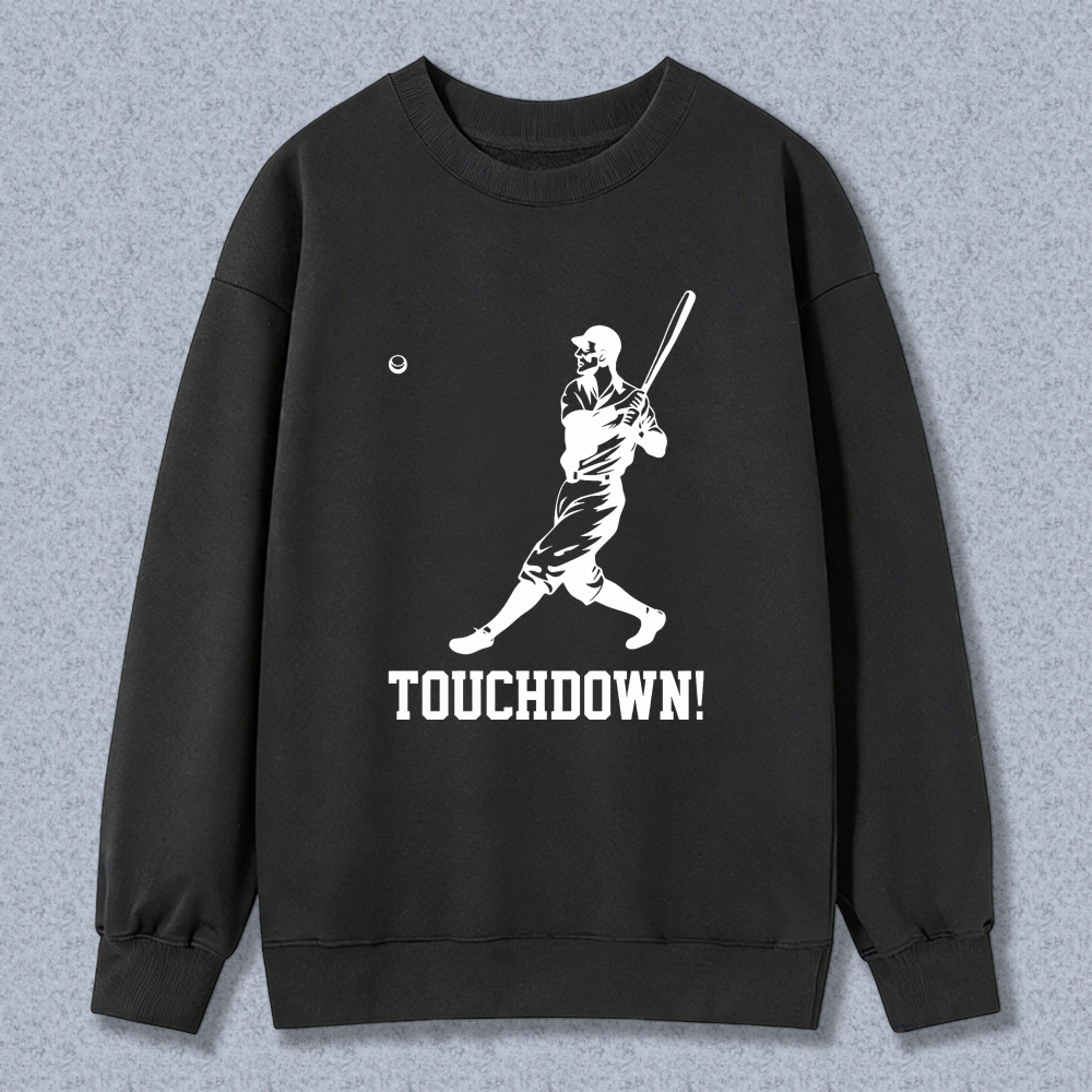 Dorawear™ Baseball Player With Bat And Ball Touchdown Unisex Classic Sweatshirt