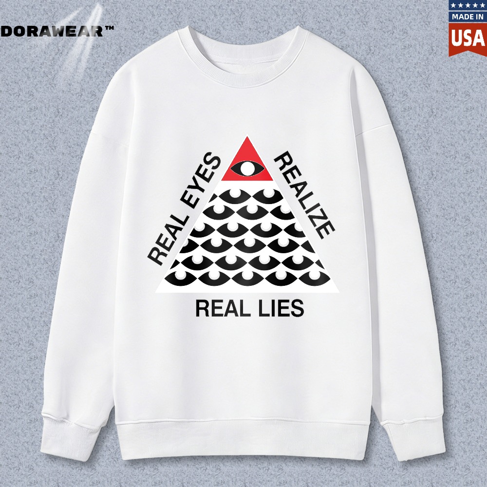 Dorawear™ All Seeing Eye Pyramid Real Eyes Realize Real Lies Unisex Classic Sweatshirt(1)