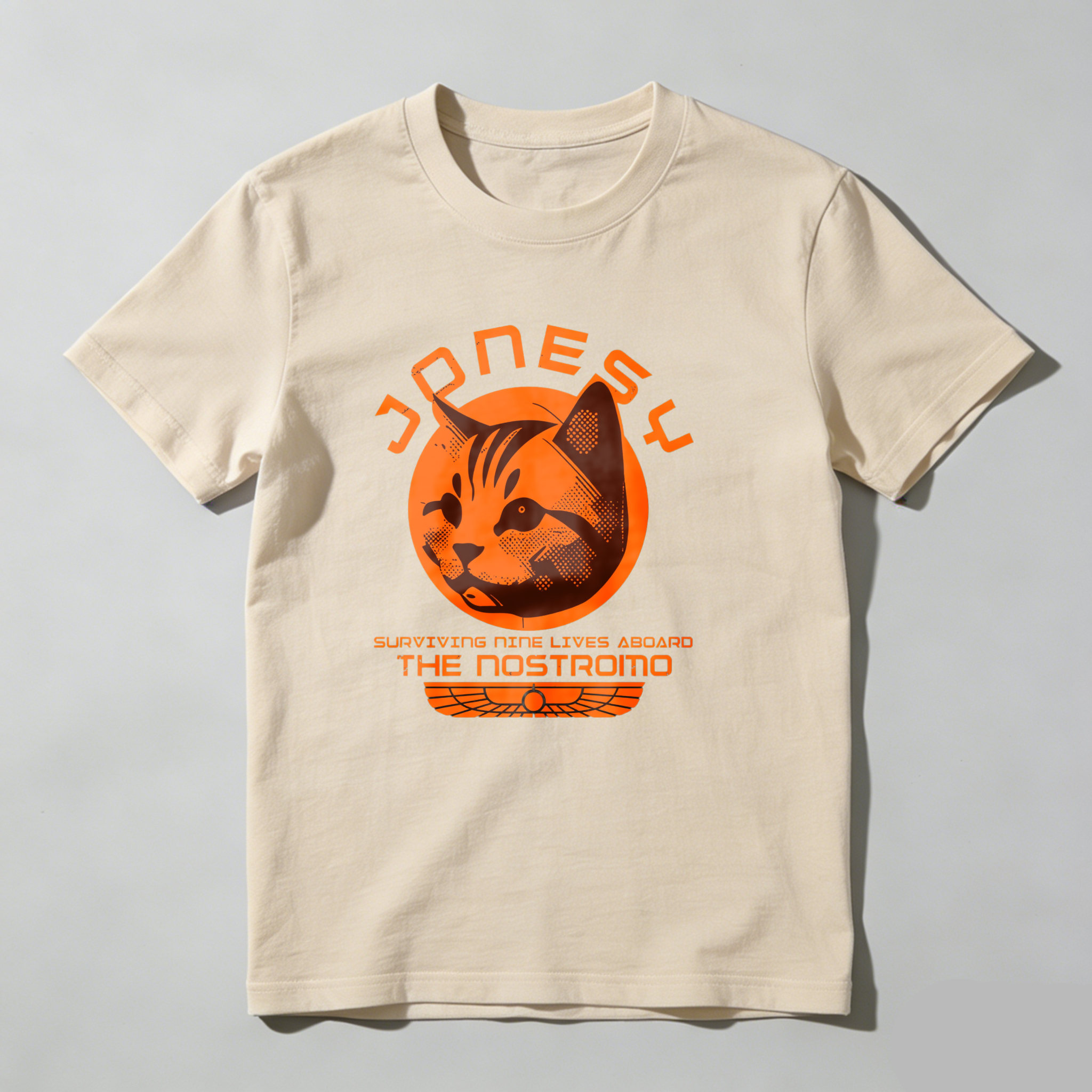 Dorawear™ Jonesy Cat Surviving Nine Lives Aboard The Nostromo T Shirt