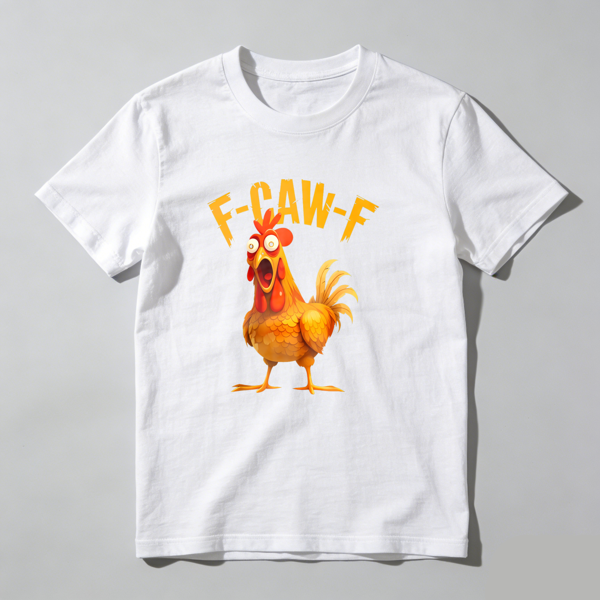 Dorawear™ F Caw F Rooster Cartoon Design T Shirt