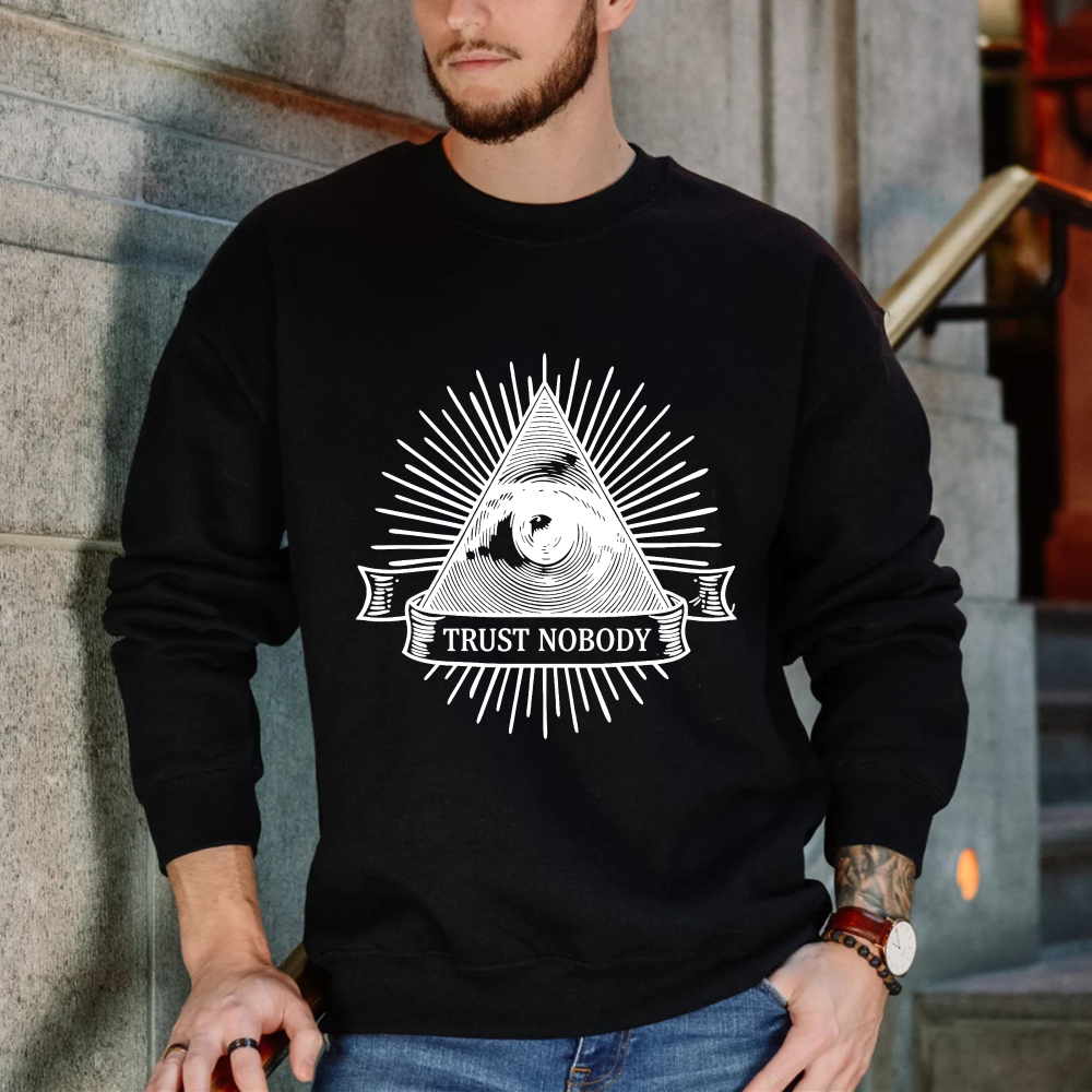 Dorawear™ All Seeing Eye Trust Nobody Symbol Unisex Classic Sweatshirt
