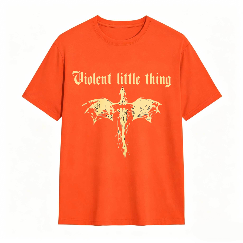 Dorawear™ Violent Little Thing Golden Dragon Design Unisex Classic T-shirt