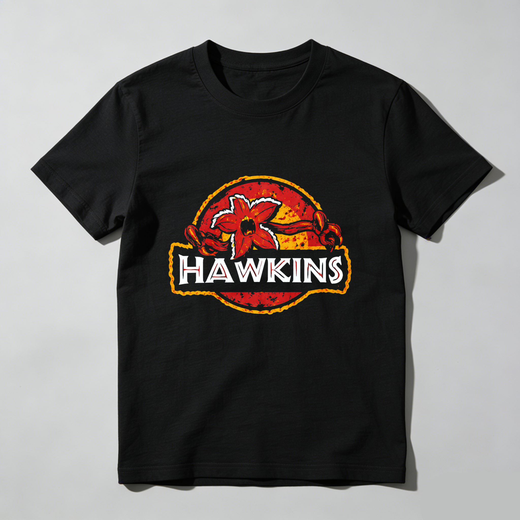 Dorawear™ Hawkins Logo Design Pure Cotton Short Sleeve T Shirt-Dorawear