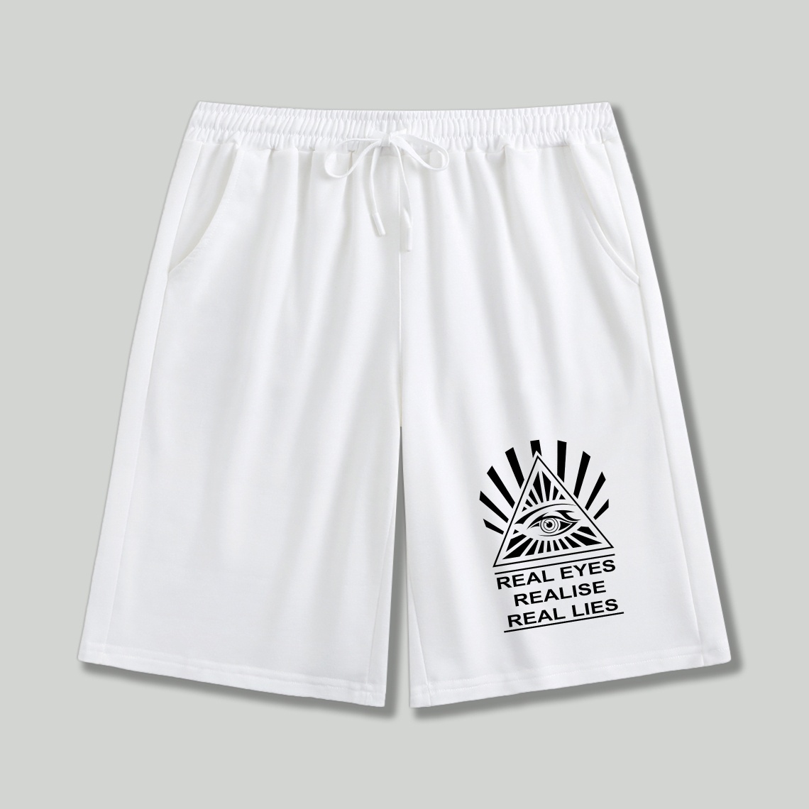 Dorawear™ All Seeing Eye Real Eyes Realise Real Lies Shorts-Dorawear