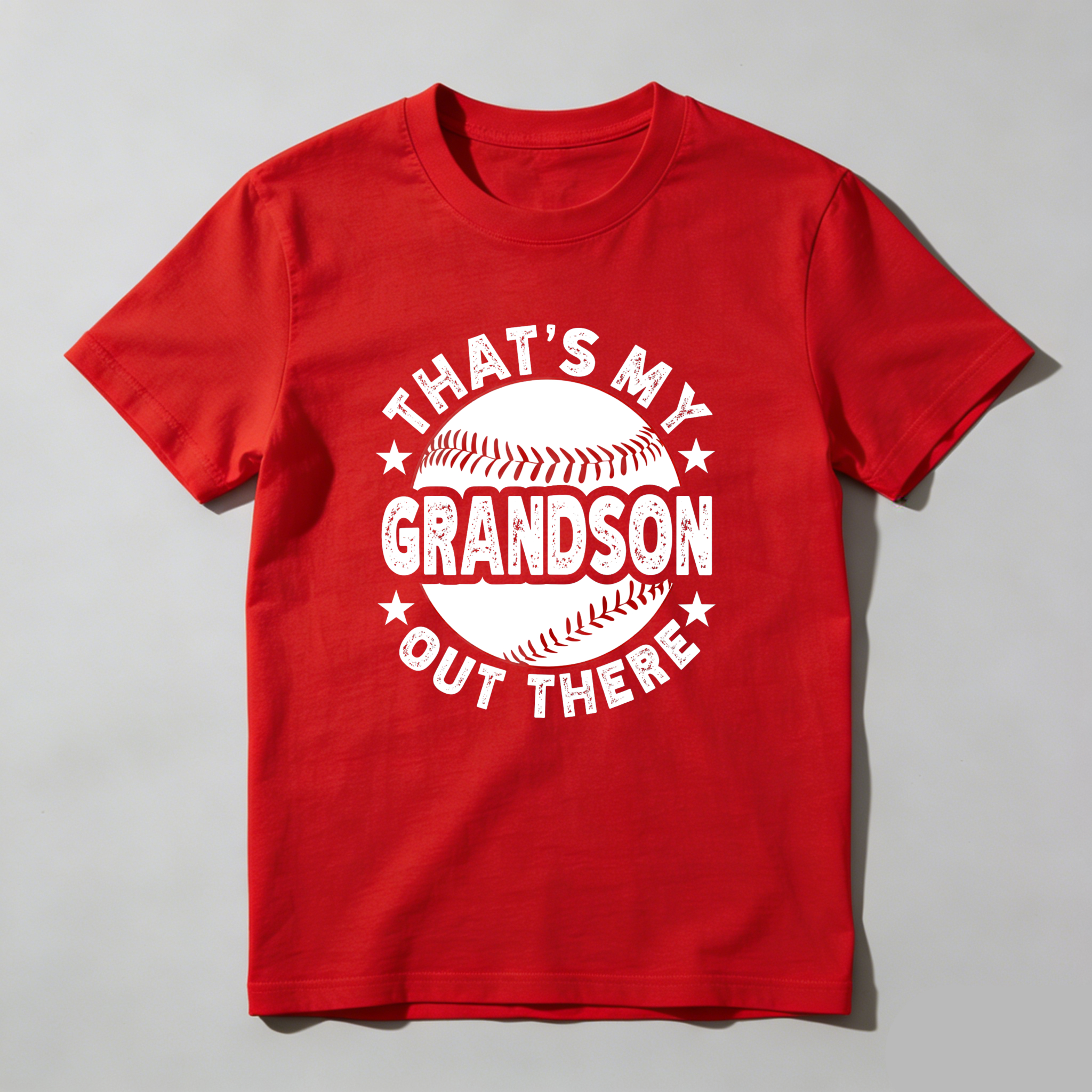 Dorawear™ That's My Grandson Out There Baseball Design  T Shirt-Dorawear