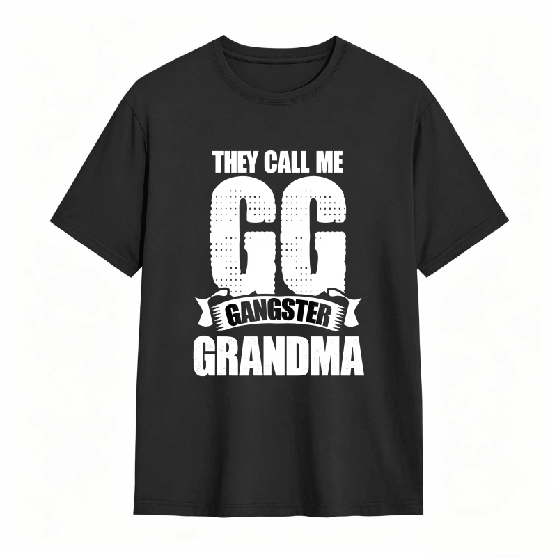 They Call Me GG Gangster Grandma Funny Graphic Tee