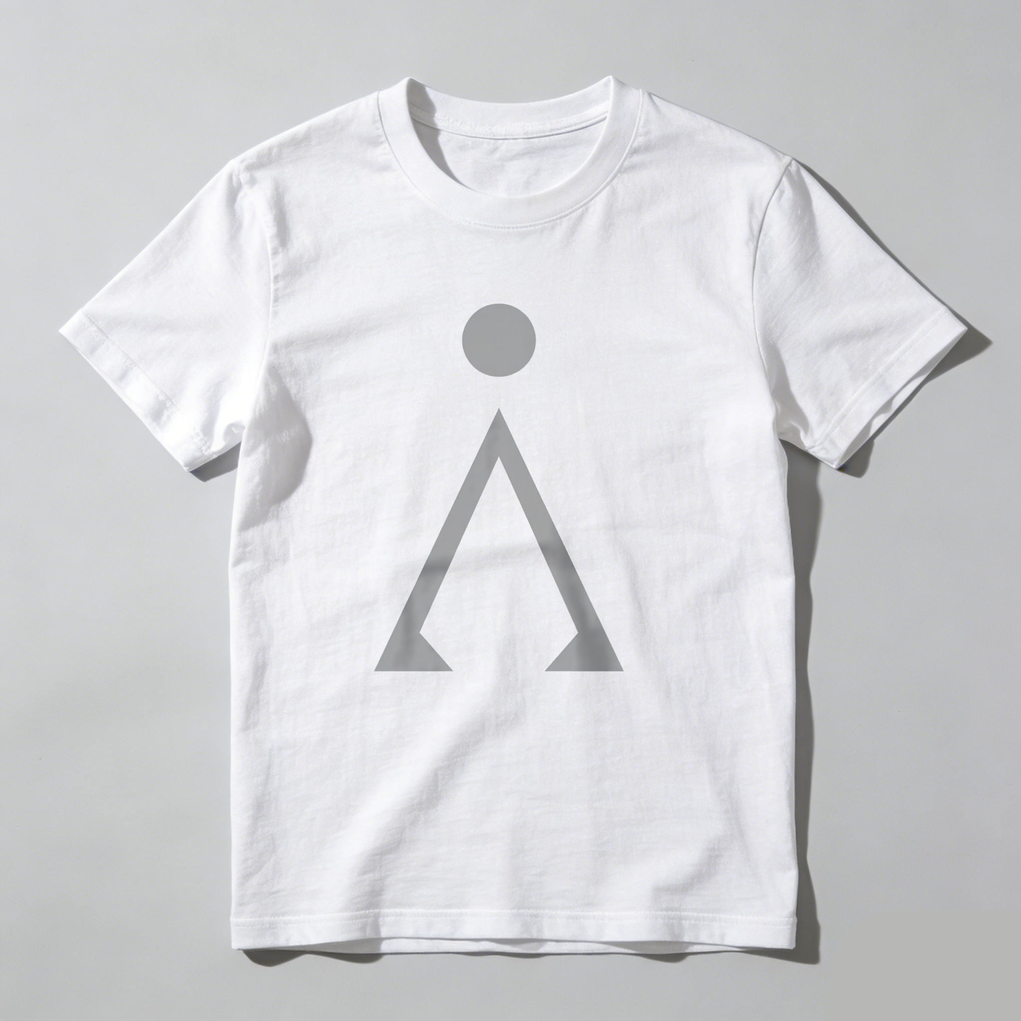 Dorawear™ Gray Circle Above Triangle Shape T Shirt