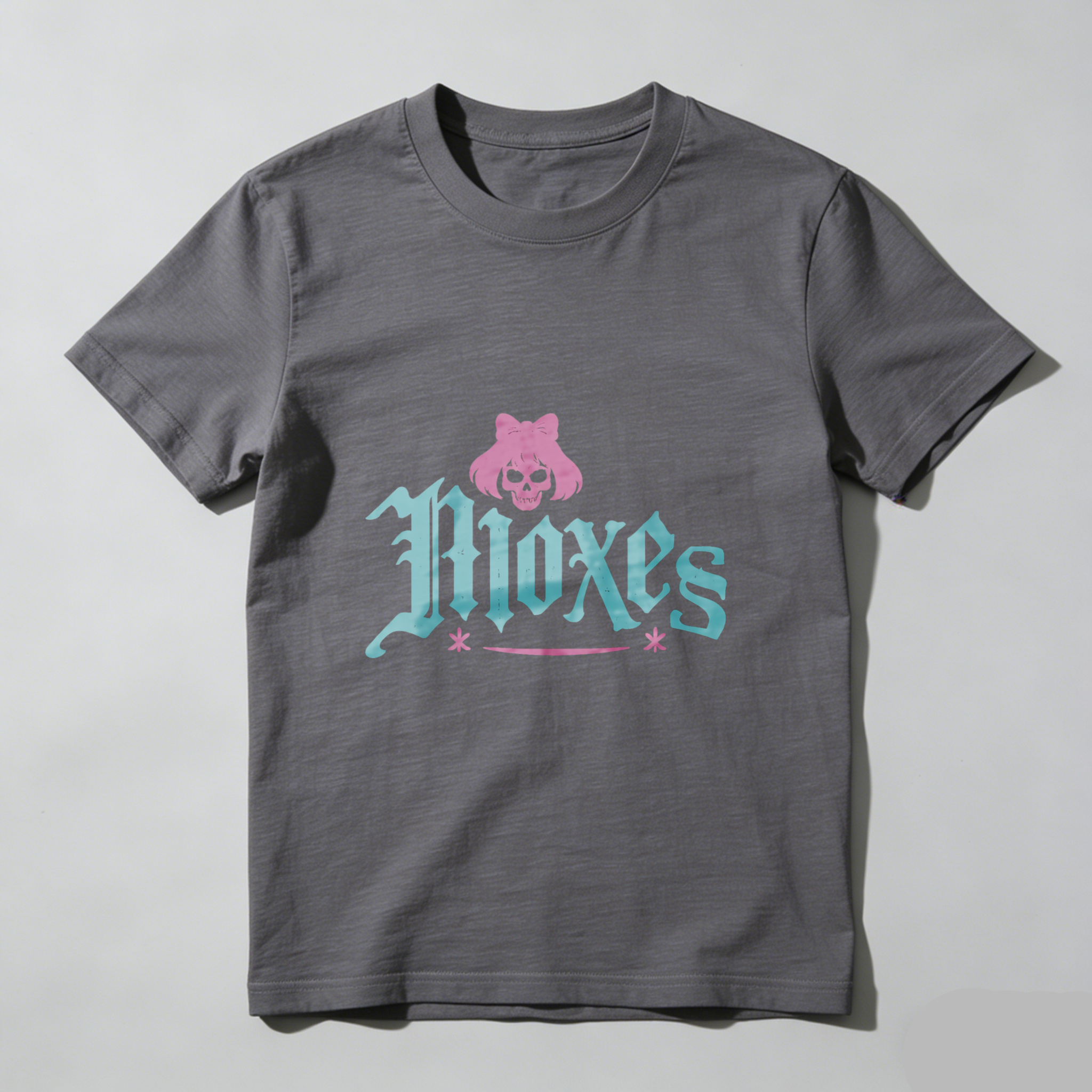Dorawear™ Moxes Pink Skull Logo Pure Cotton Short Sleeve T Shirt-Dorawear