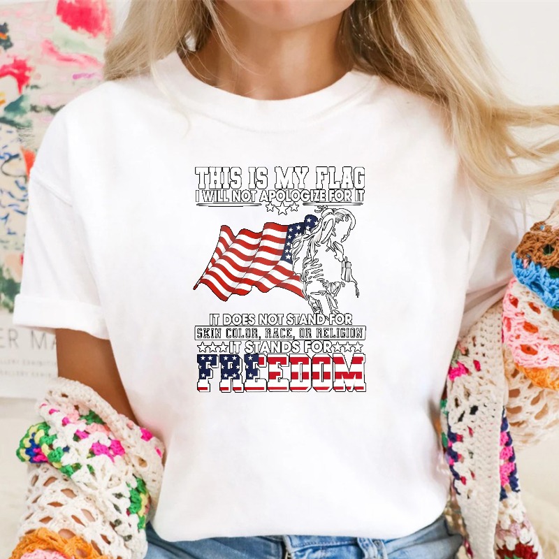 American Flag Skeleton Freedom Statement Unisex Classic T-shirt