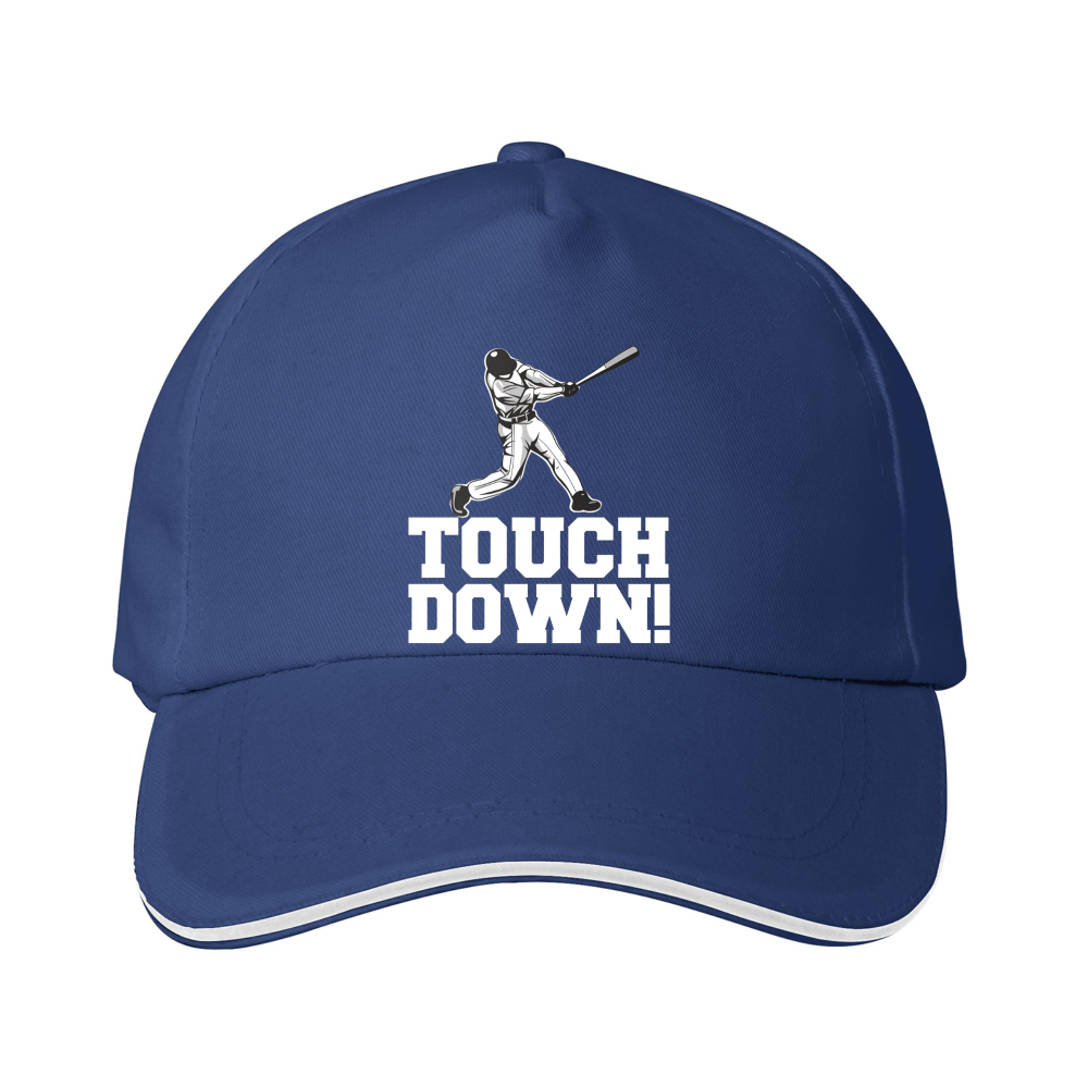 Dorawear™ Baseball Cap Touchdown Text And Player Graphic For Sports Fans