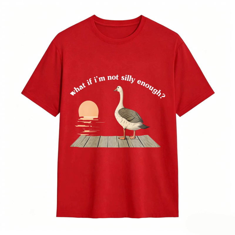 Duck Sunset Quote What If I M Not Silly Enough Unisex Classic T-shirt