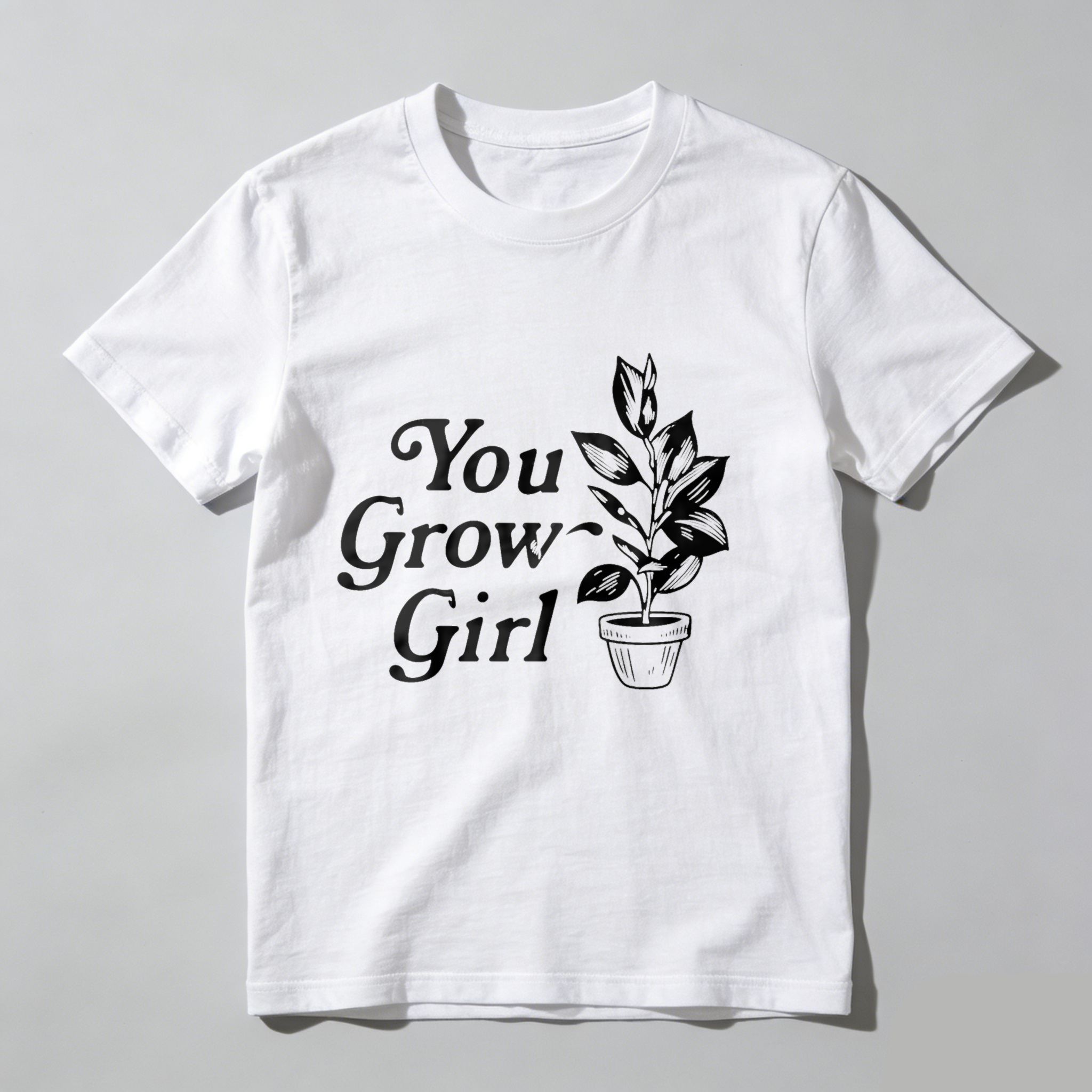 Dorawear™ You Grow Girl Plant Design T Shirt