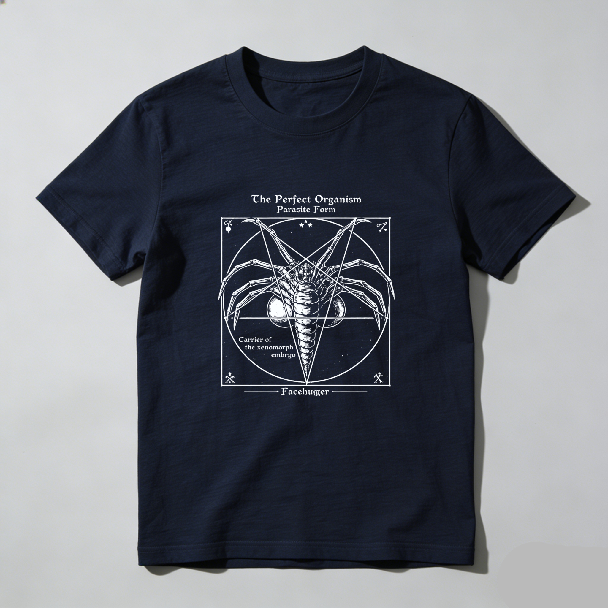 Dorawear™ The Perfect Organism Parasite Form Facehuger Pure Cotton Short Sleeve T Shirt-Dorawear