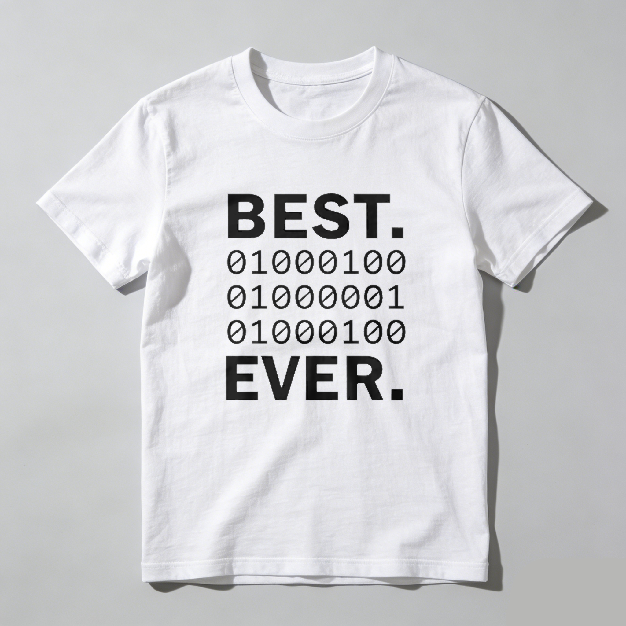 Dorawear™ Best Binary Code Ever Pure Cotton Short Sleeve T Shirt-Dorawear