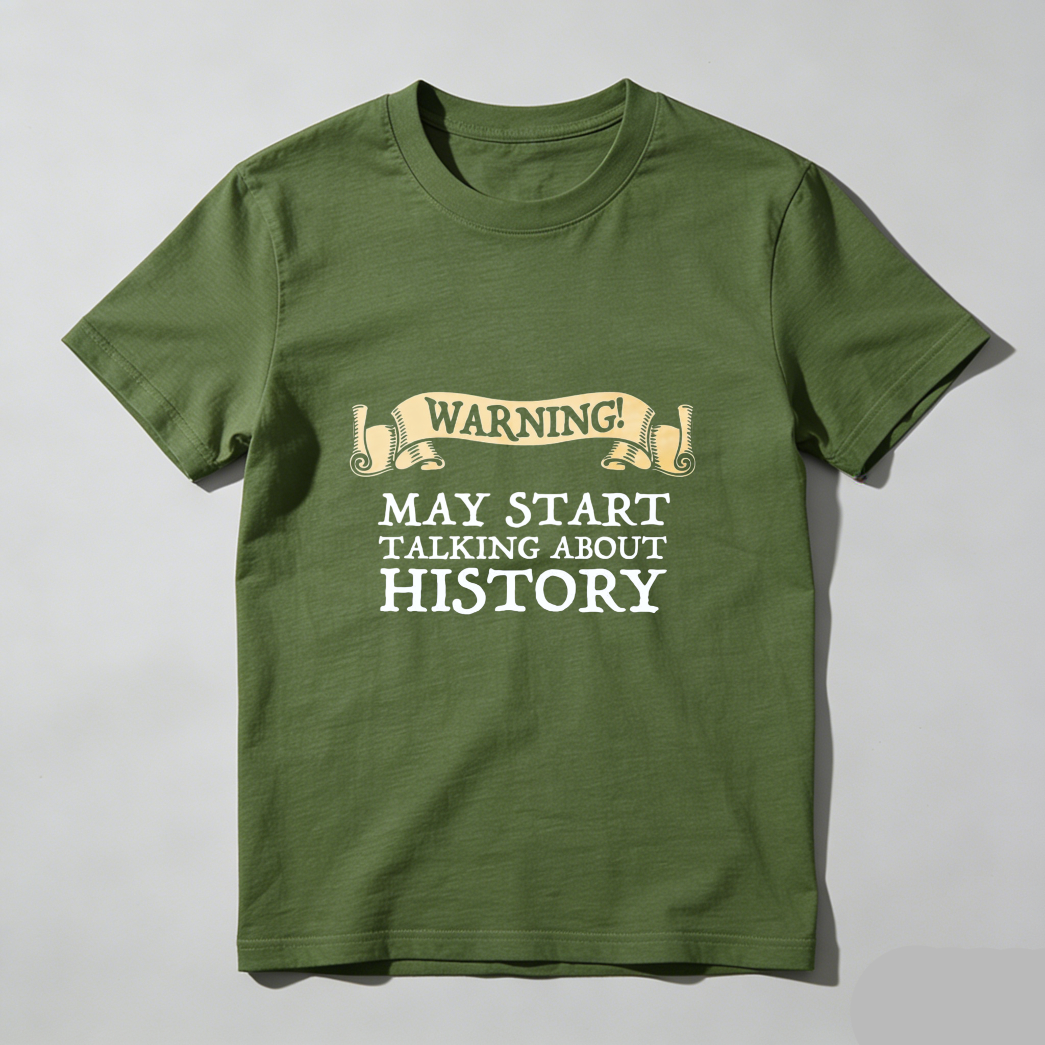 Dorawear Warning May Start Talking About History Pure Cotton Short Sleeve T Shirt