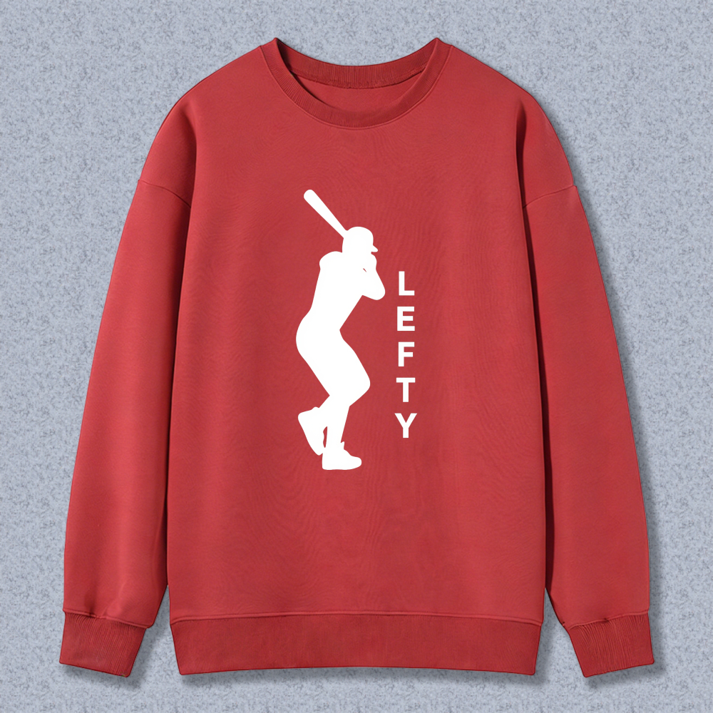 Dorawear™ Baseball Player Lefty Silhouette Unisex Classic Sweatshirt