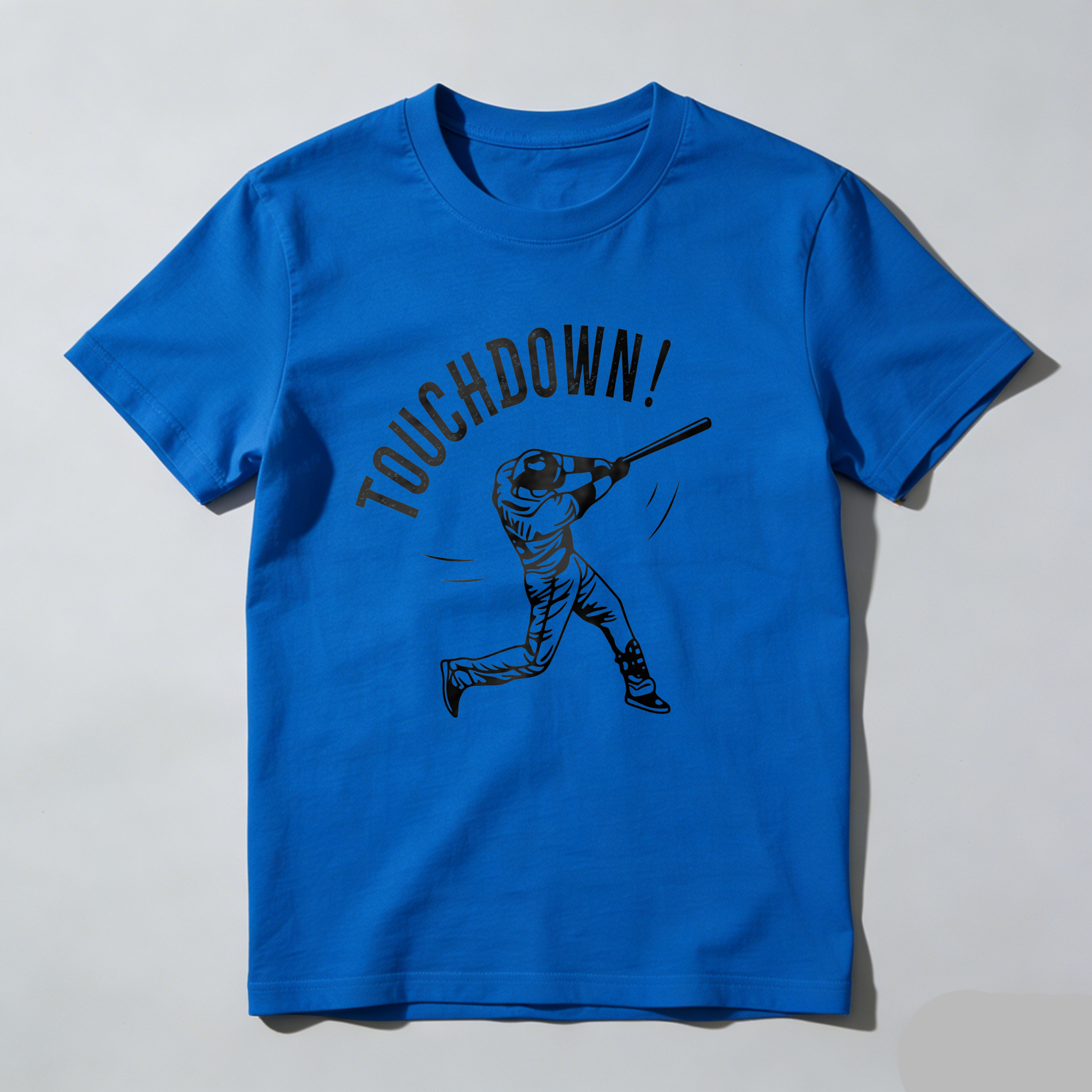 Dorawear™ Baseball Player Hitting with Bat Touchdown T-Shirt