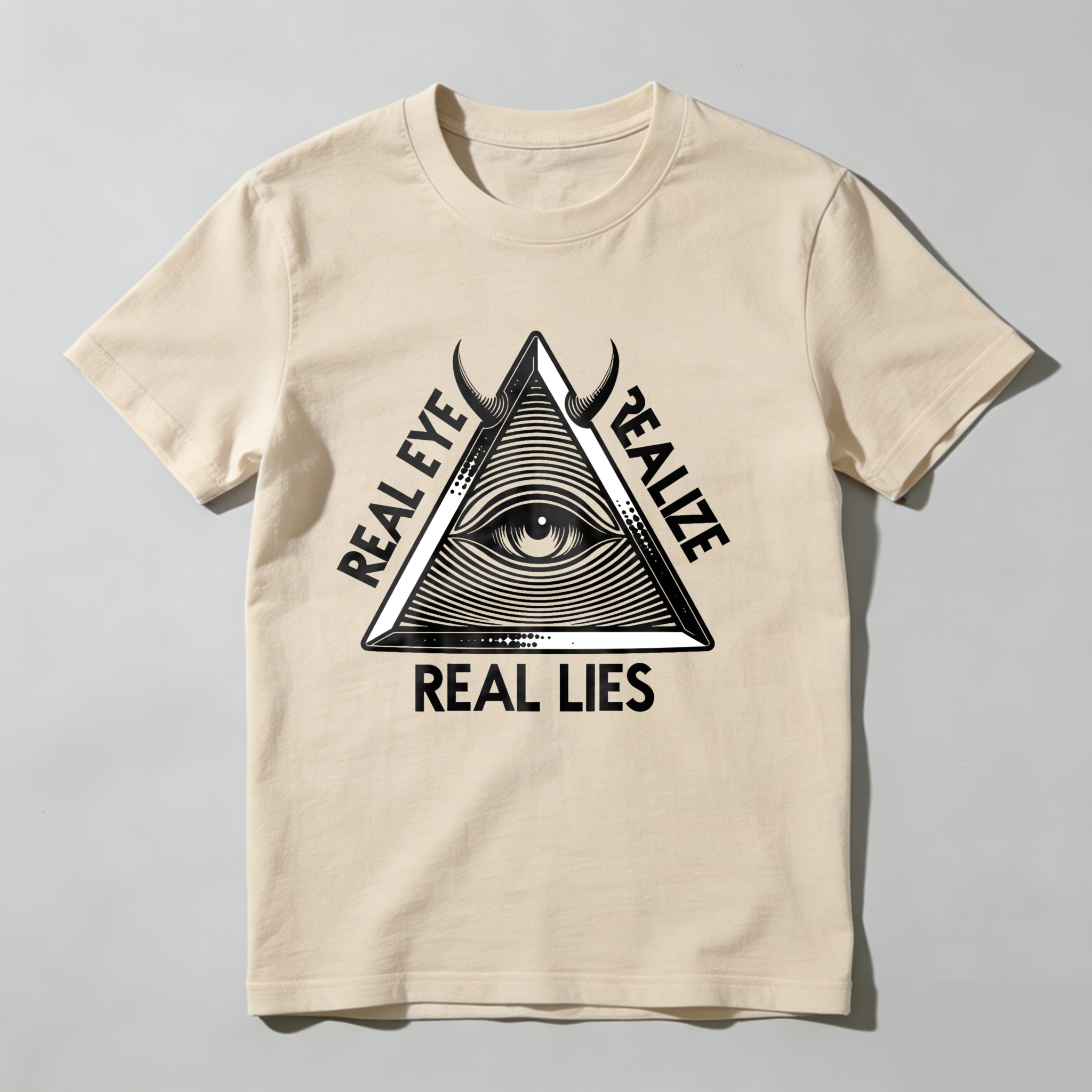Dorawear™Real Eye Realize Real Lies Pyramid Eye  T Shirt