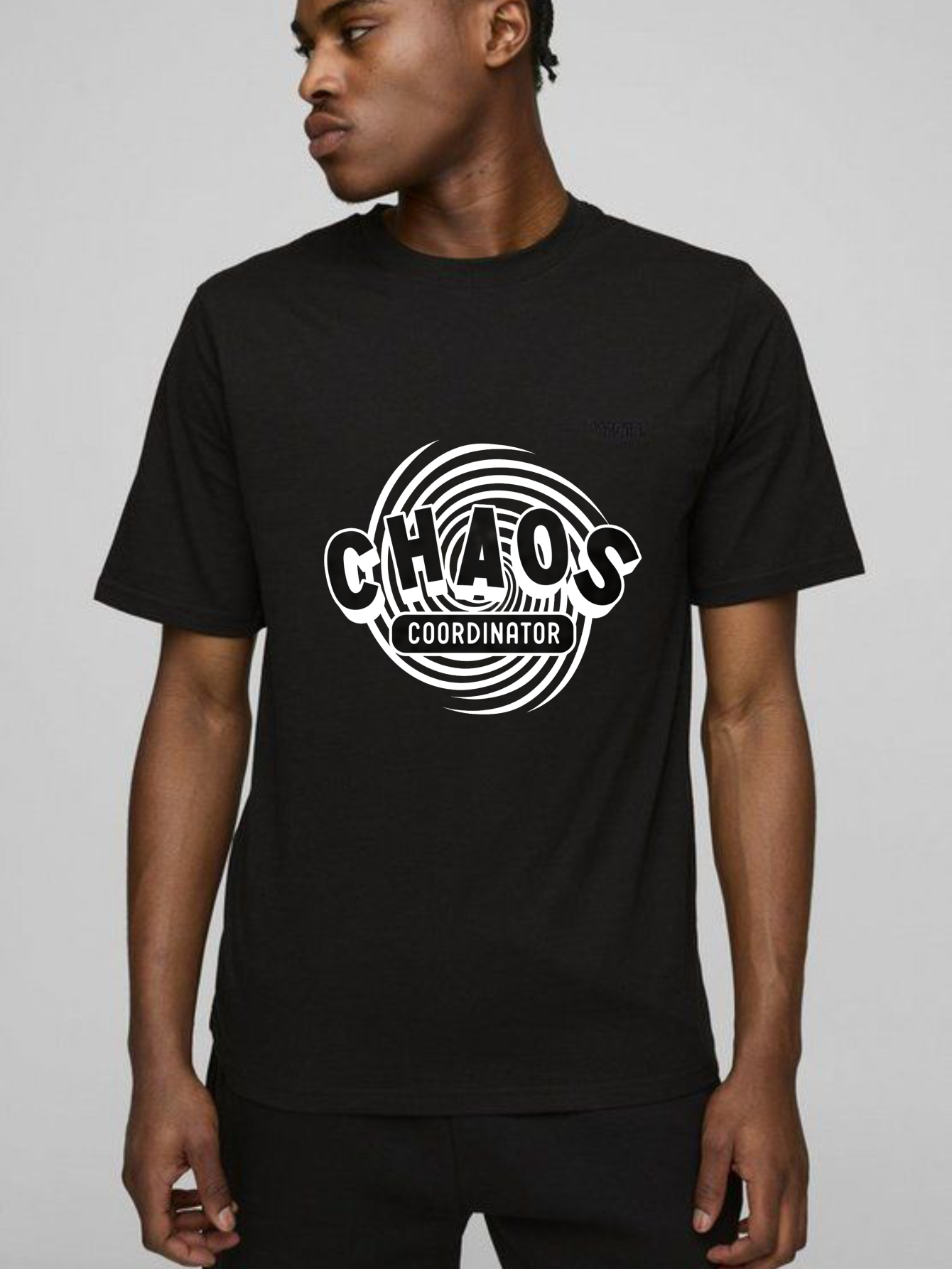 Dorawear™ Chaos Coordinator Spiral Design Pattern T Shirt