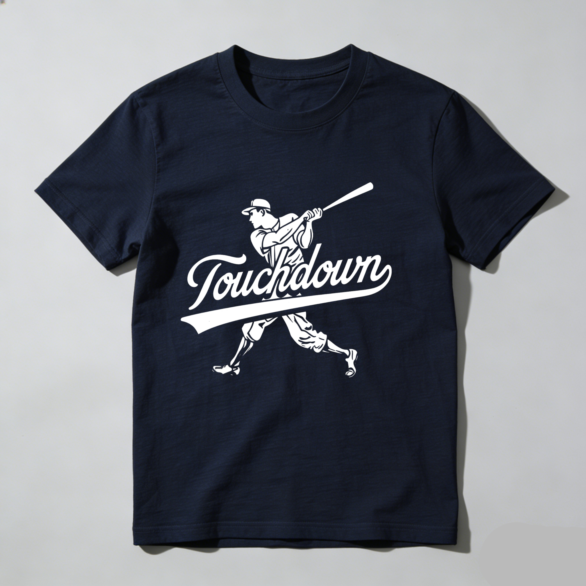 Dorawear™ Touchdown Baseball Player Swing Design  T Shirt