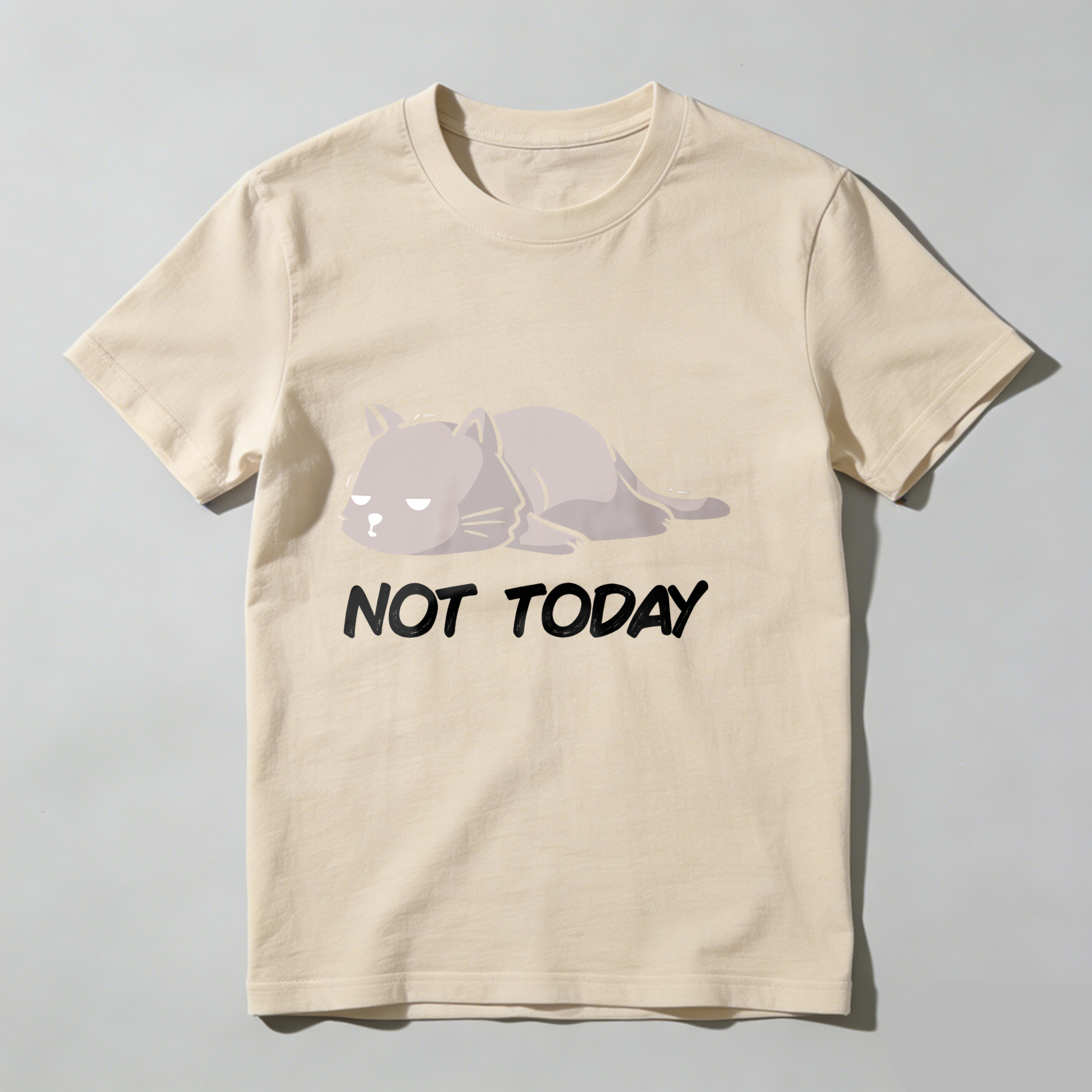 Dorawear™ Cat Lying Down Not Today T Shirt