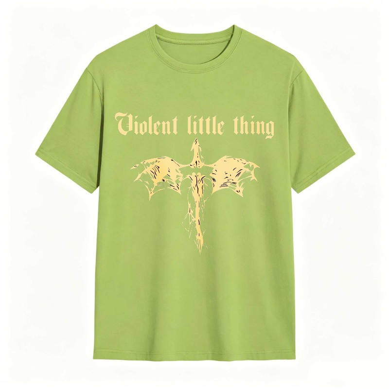 Dorawear™ Violent Little Thing Golden Dragon Design Unisex Classic T-shirt
