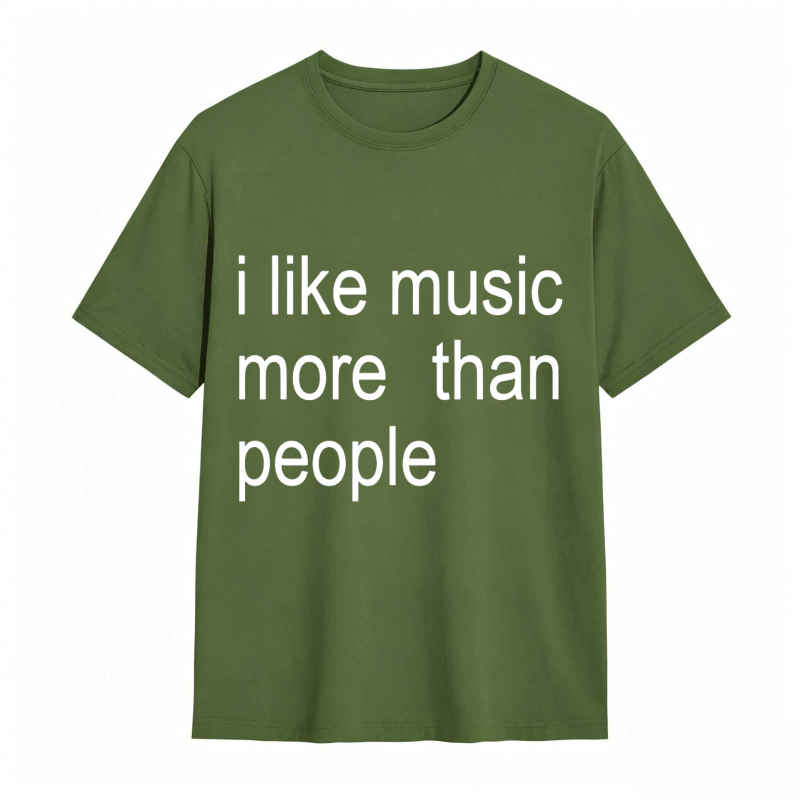 Dorawear™ I Like Music More Than People Unisex Classic T-shirt