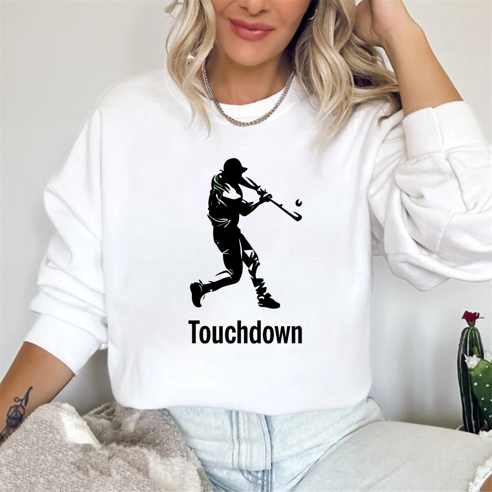 Dorawear™ Baseball Player Silhouette Touchdown Unisex Classic Sweatshirt