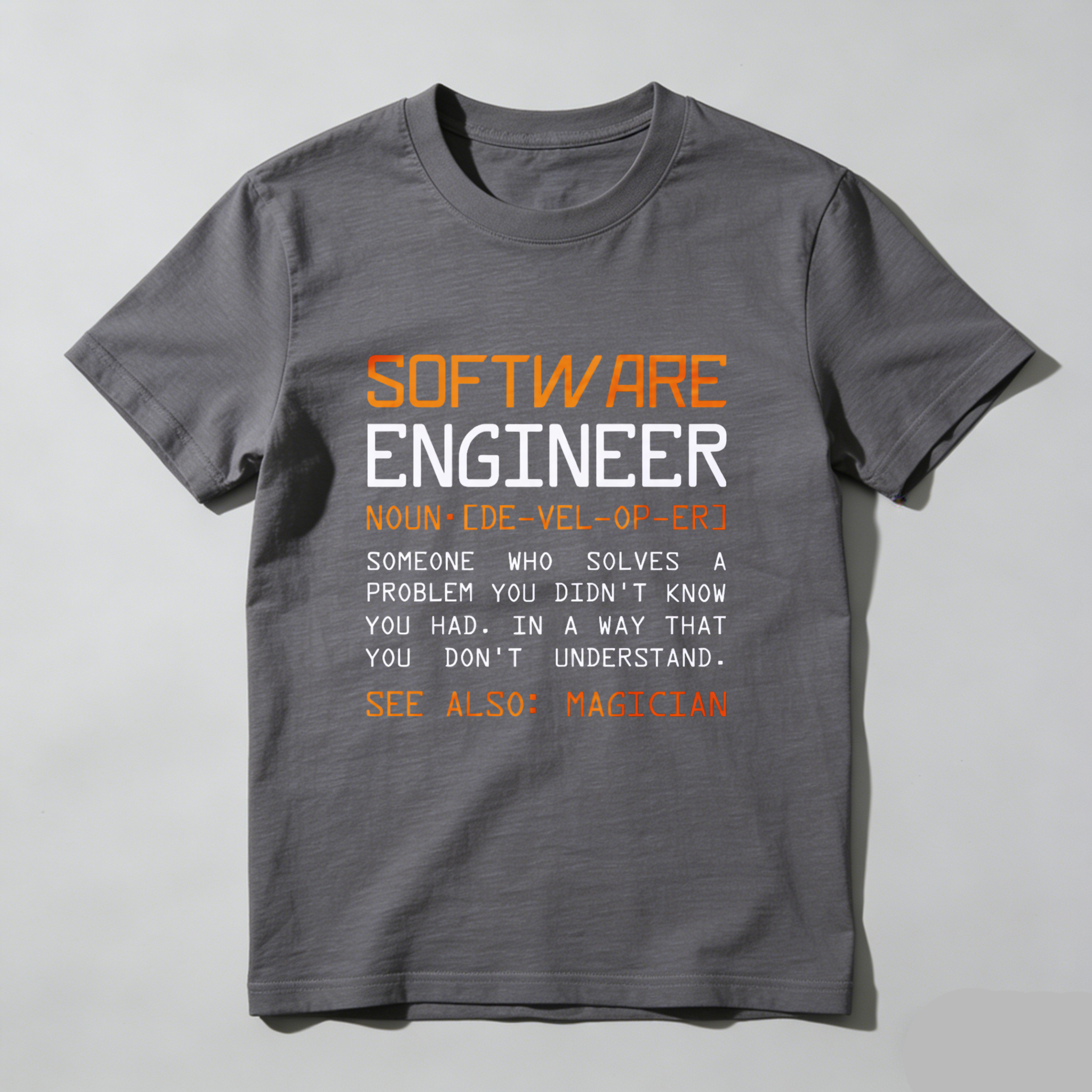 Dorawear Software Engineer Definition Pure Cotton Short Sleeve T Shirt