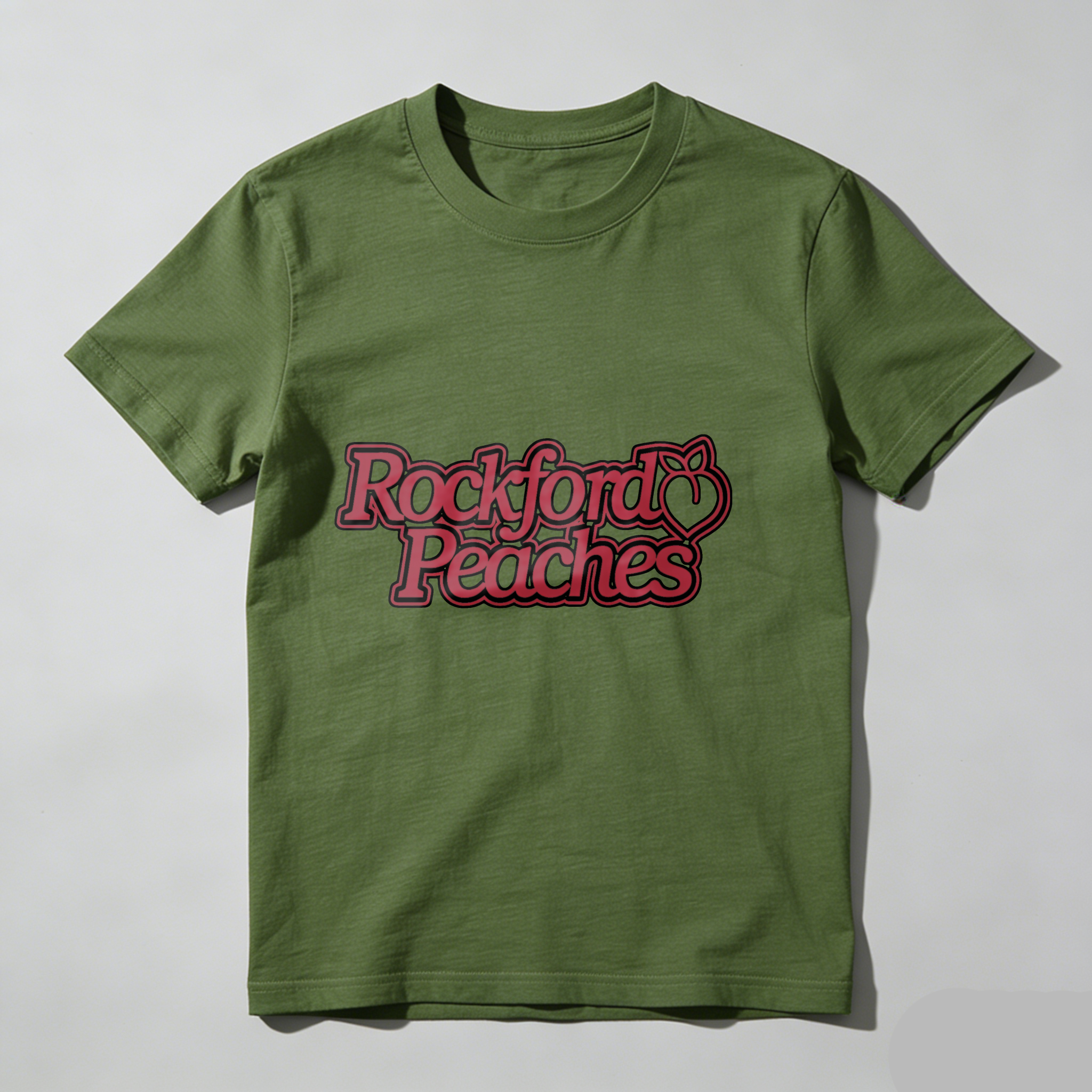 Dorawear™Rockford Peaches Logo Design T Shirt