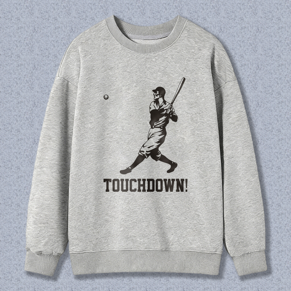 Dorawear™ Baseball Player With Bat And Ball Touchdown Unisex Classic Sweatshirt