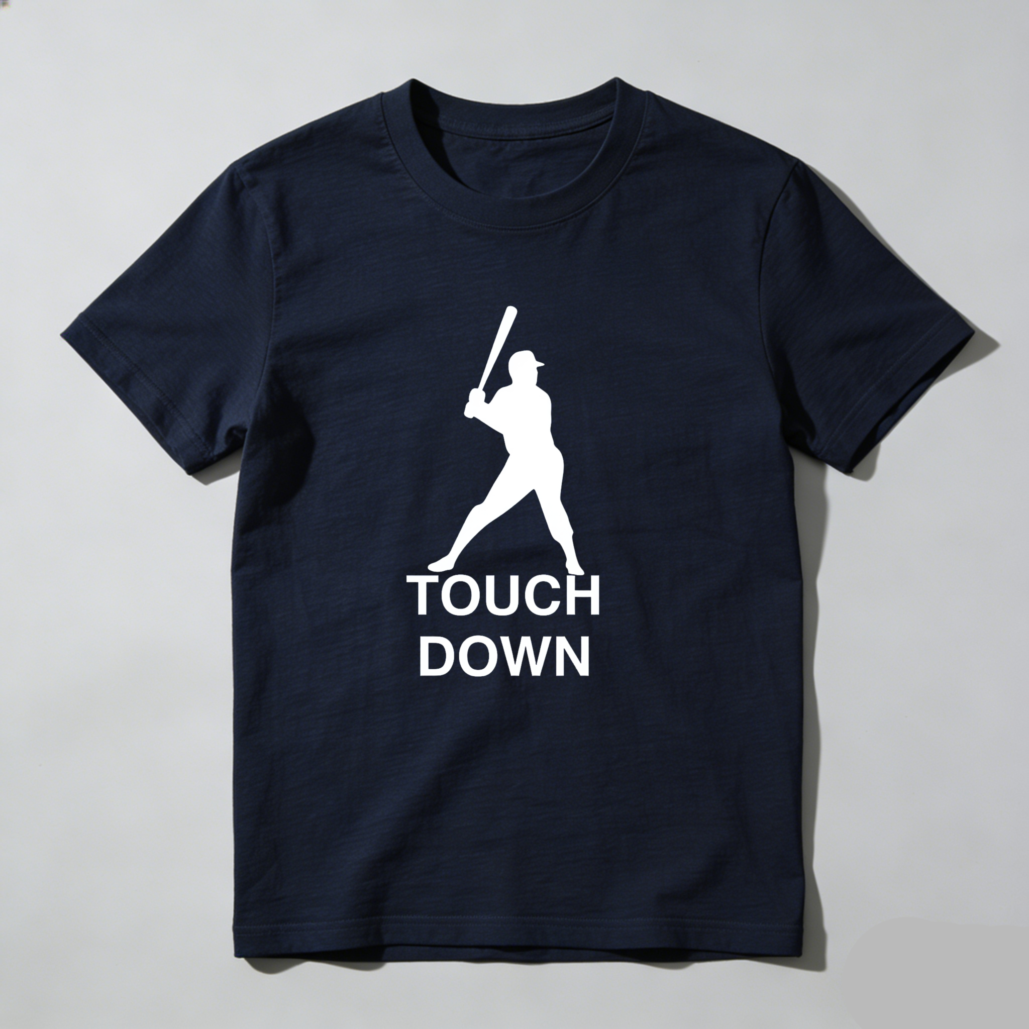 Dorawear™ Touch Down Baseball Player Silhouette  T Shirt