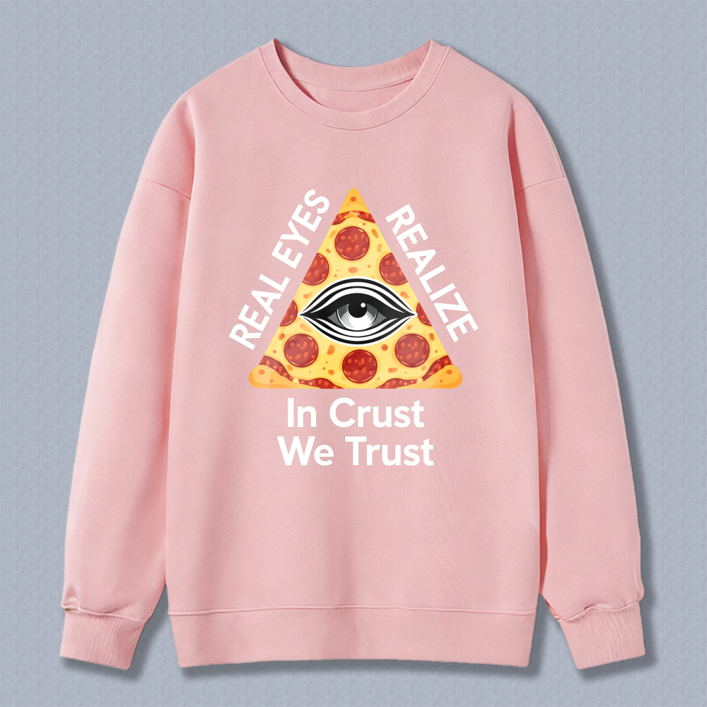 Dorawear™ Pizza Eye Pyramid In Crust We Trust Unisex Classic Sweatshirt
