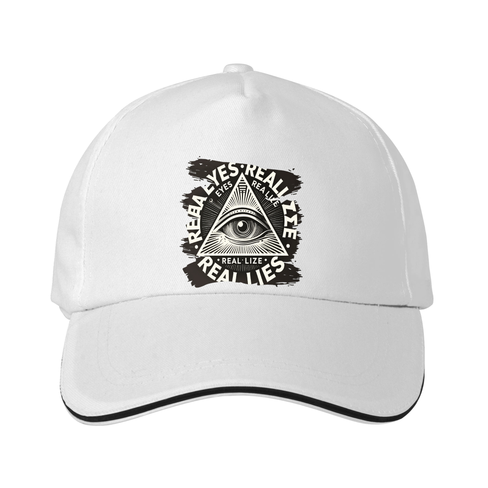 Dorawear™ Baseball Cap  All Seeing Eye And Realize Text Design For Casual Wear