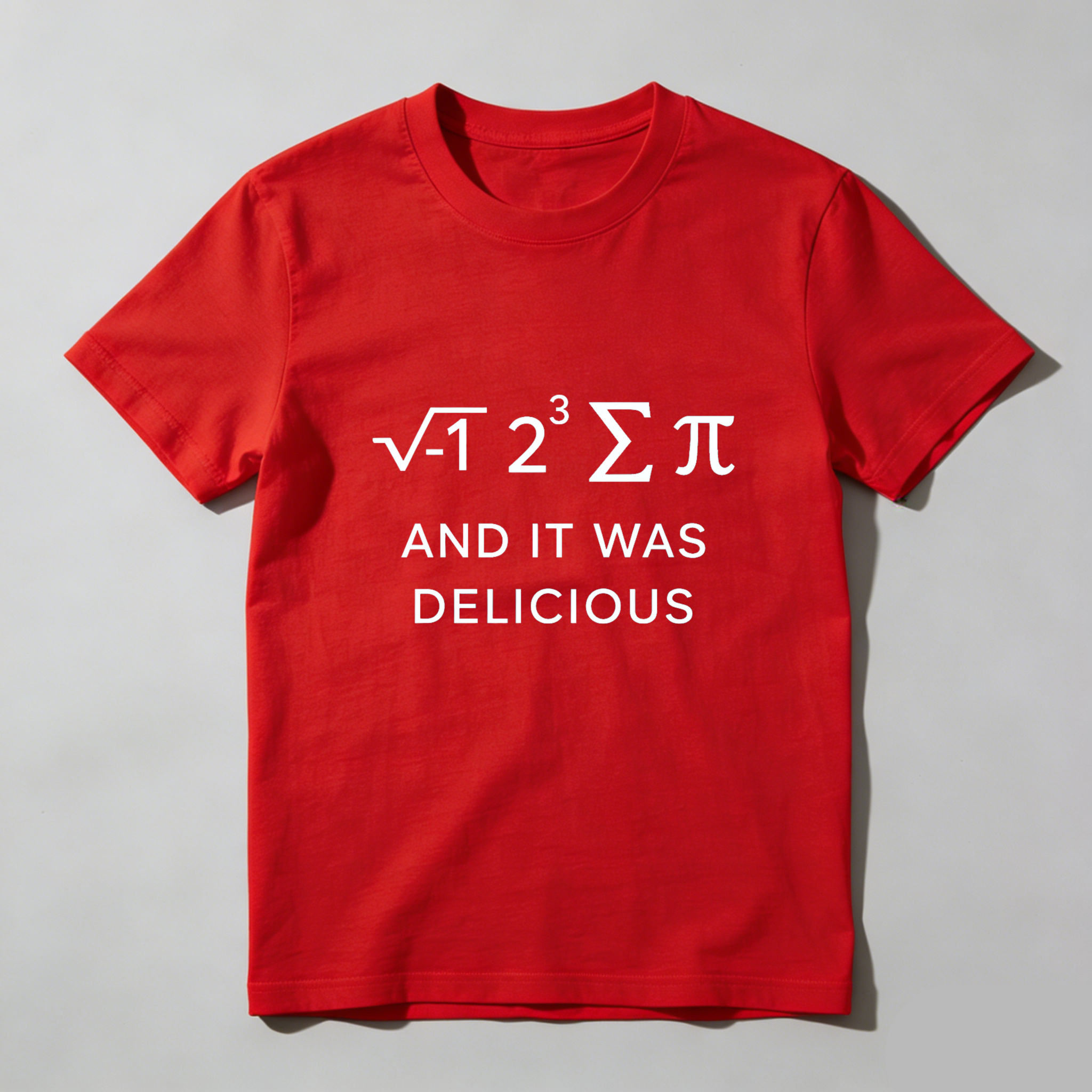 Dorawear Math Pi Formula And It Was Delicious Pure Cotton Short Sleeve T Shirt