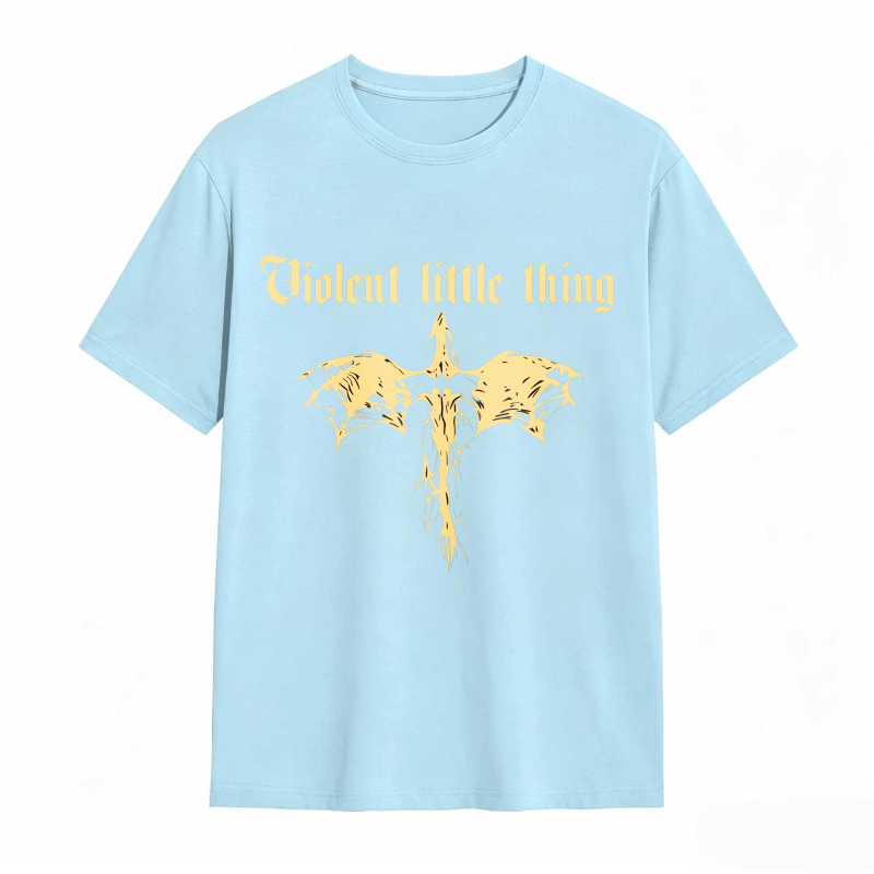 Dorawear™ Violent Little Thing Golden Dragon Design Unisex Classic T-shirt