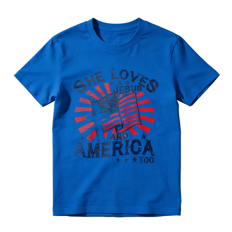 She Loves Jesus And America T-shirt
