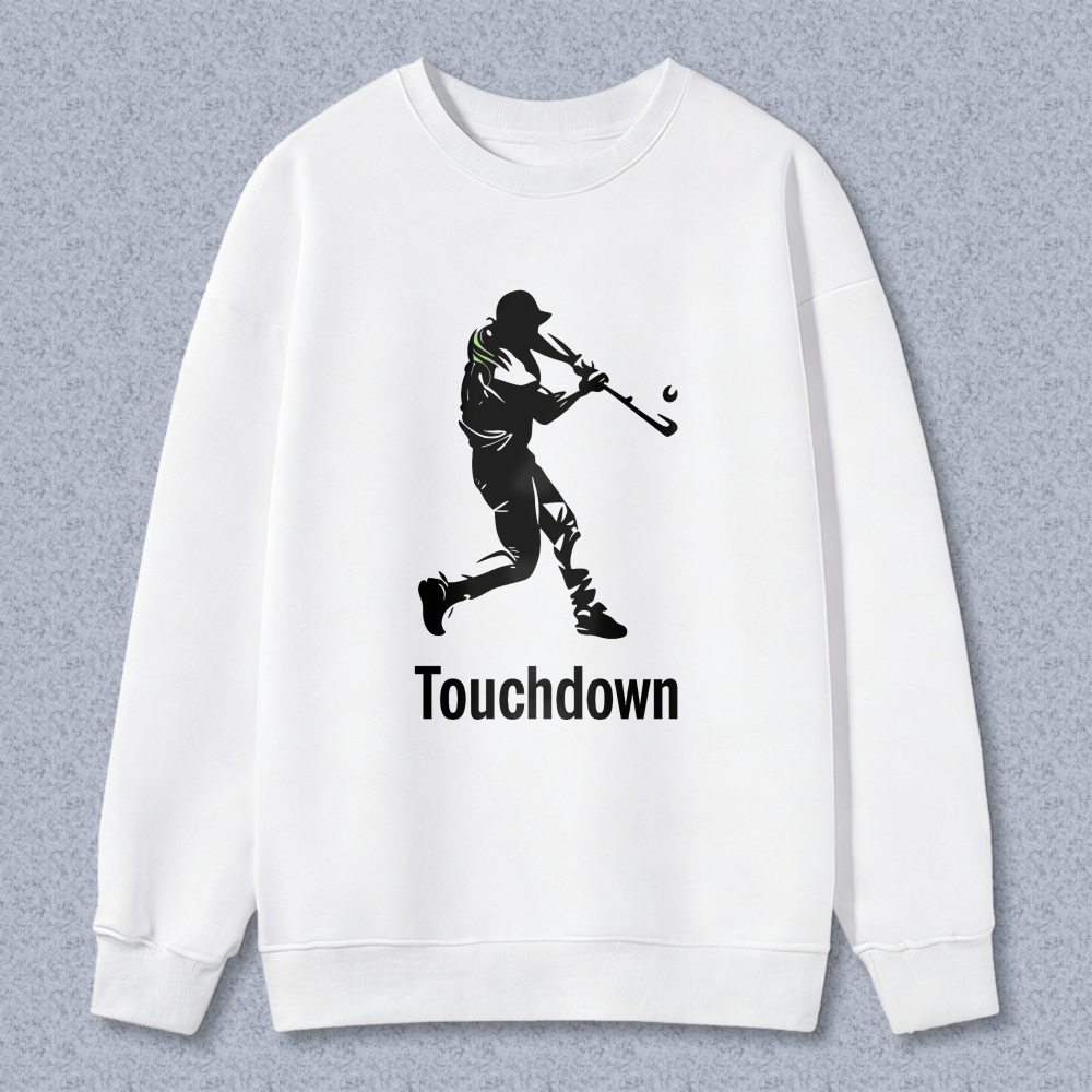 Dorawear™ Baseball Player Silhouette Touchdown Unisex Classic Sweatshirt