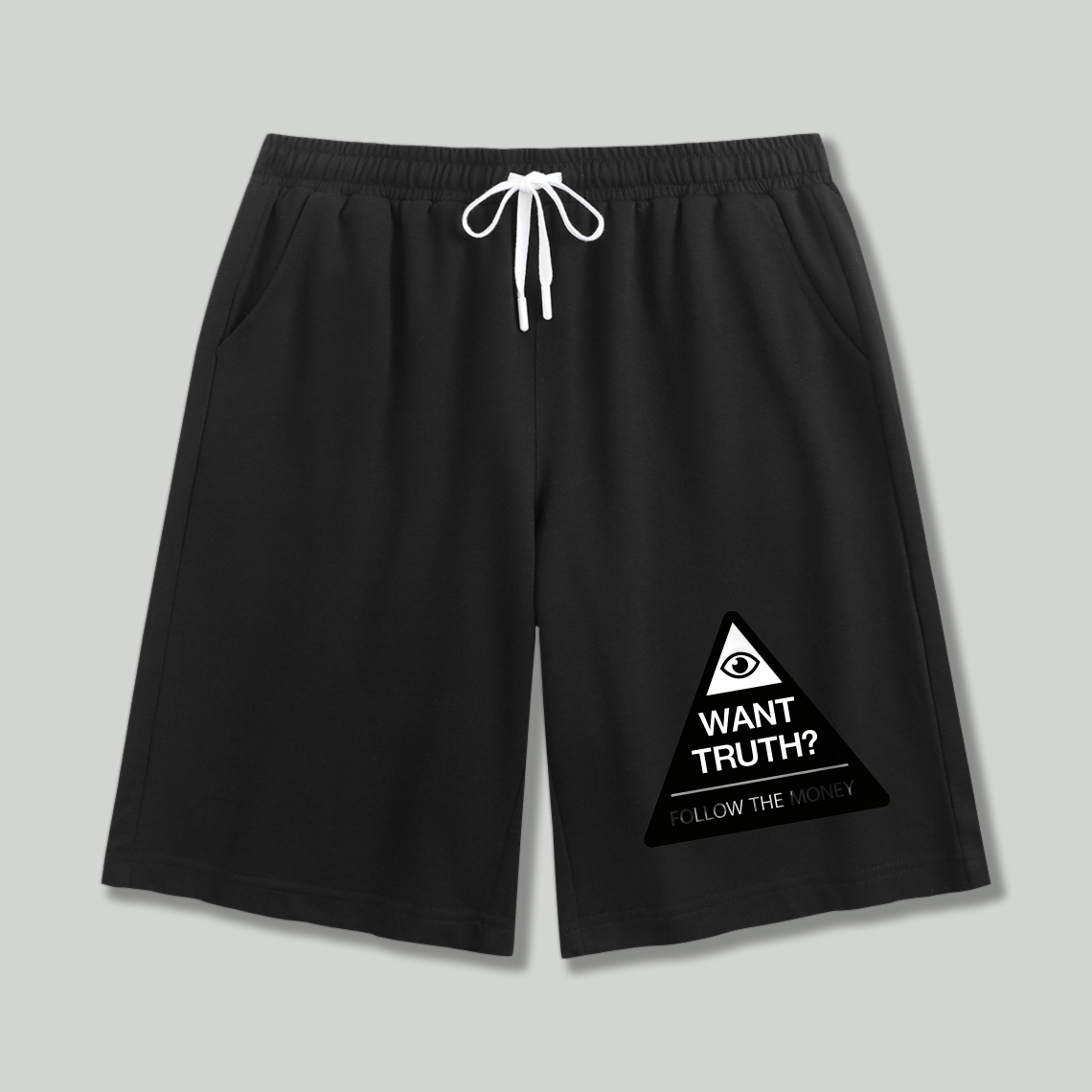 Dorawear™ All Seeing Eye Want Truth Follow The Money Shorts-Dorawear