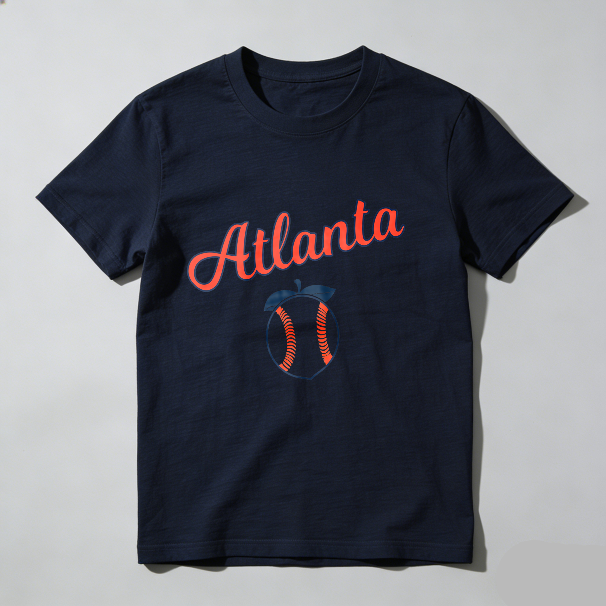 Dorawear™Atlanta Apple Baseball Design T Shirt