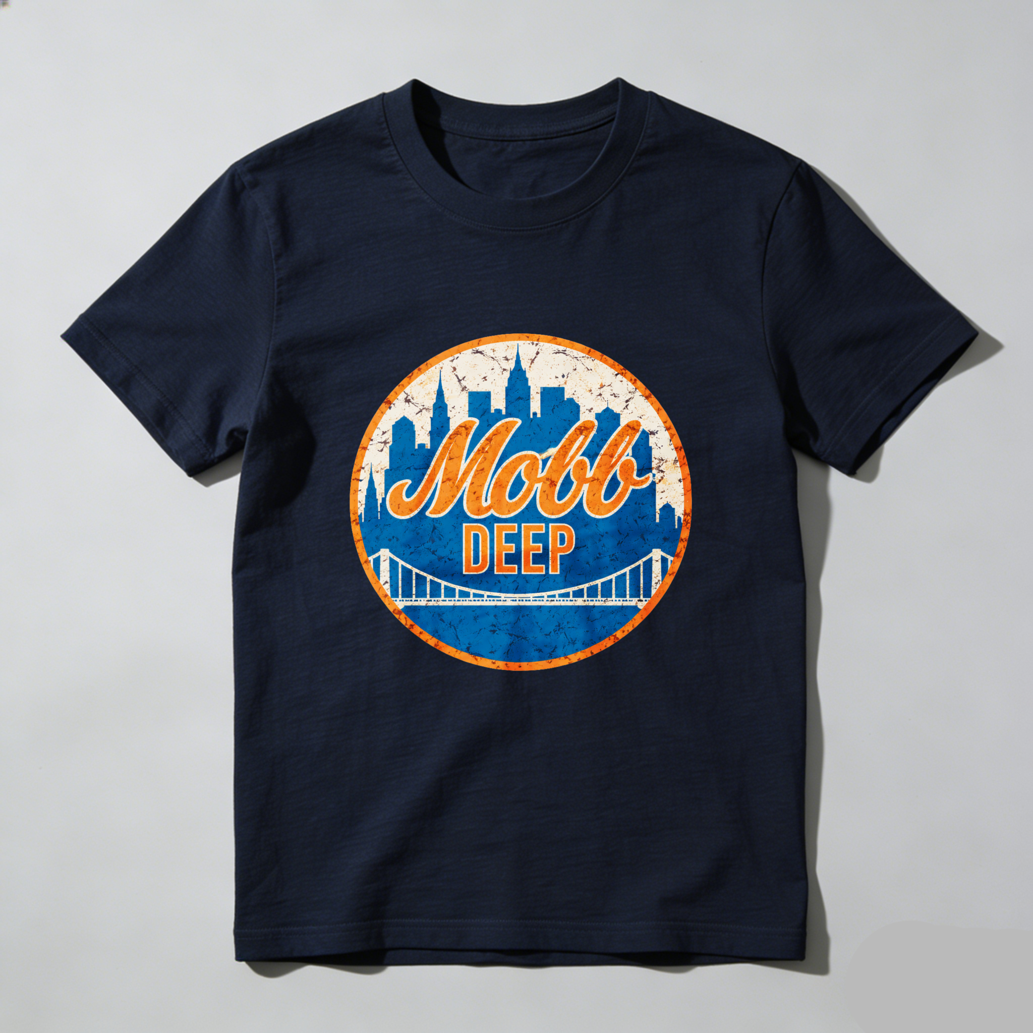 Dorawear™ Mobb Deep City Bridge Logo Pure Cotton Short Sleeve T Shirt-Dorawear