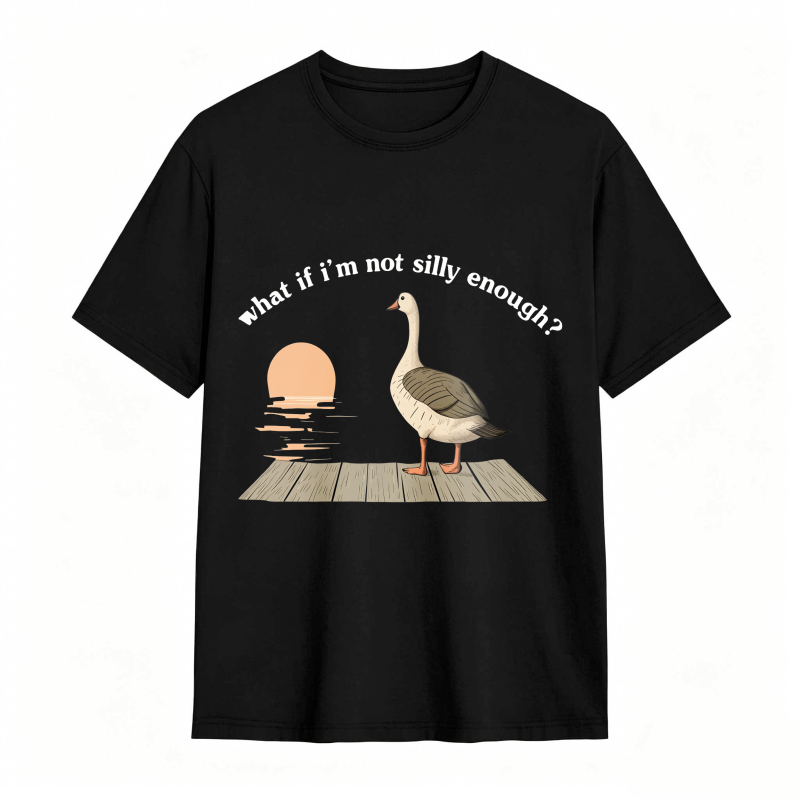 Duck Sunset Quote What If I M Not Silly Enough Unisex Classic T-shirt