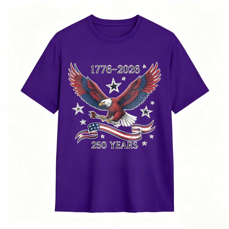 Dorawear™   American Eagle With Stars And Stripes 1776 2026 250 Years Independence Day T-shirt