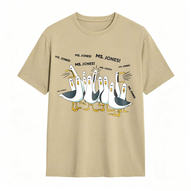 Dorawear™ Ducks Chasing Ms Jones tshirt 100% cotton