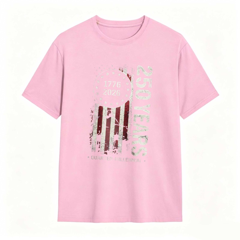 American Flag 1776 2026 250 Years Quarter Millennium T-shirt