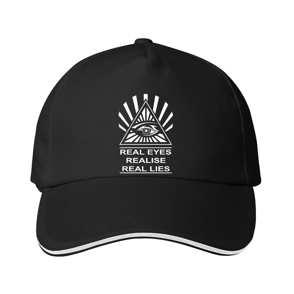 Dorawear™ Trendy Graphic Baseball Cap – Real Eyes Realize Real Lies