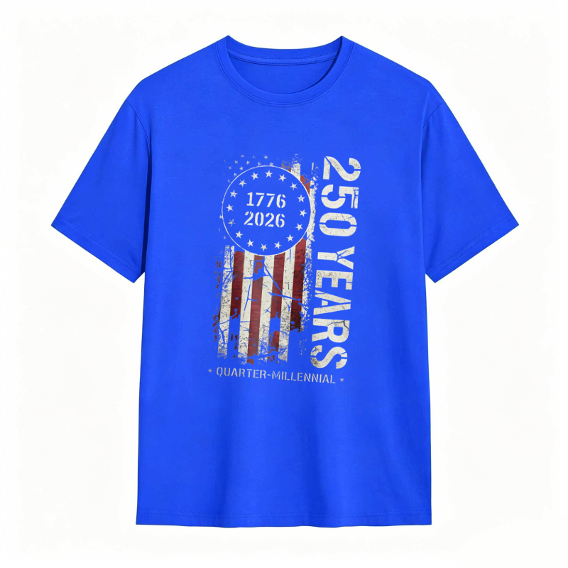American Flag 1776 2026 250 Years Quarter Millennium T-shirt