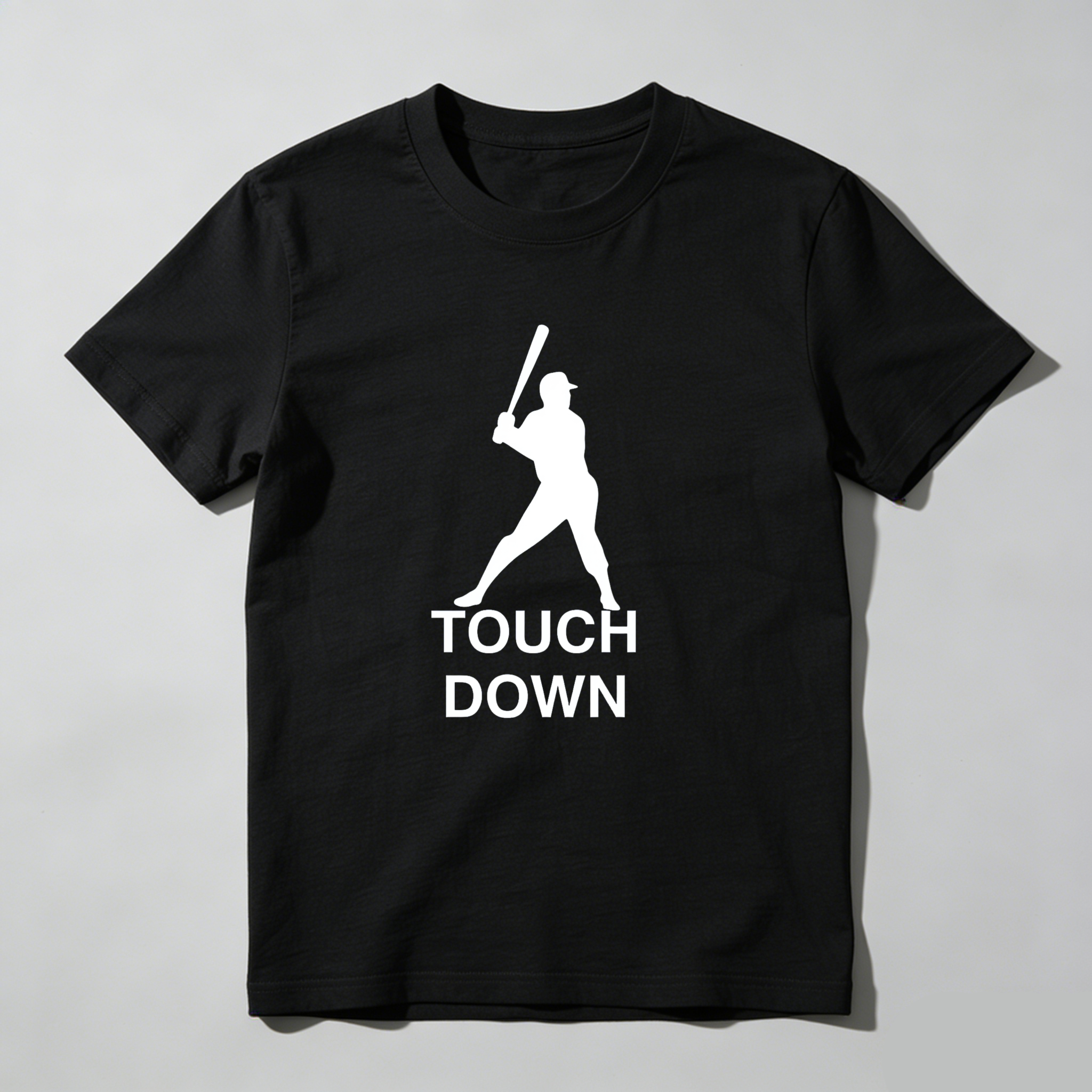 Dorawear™ Touch Down Baseball Player Silhouette  T Shirt