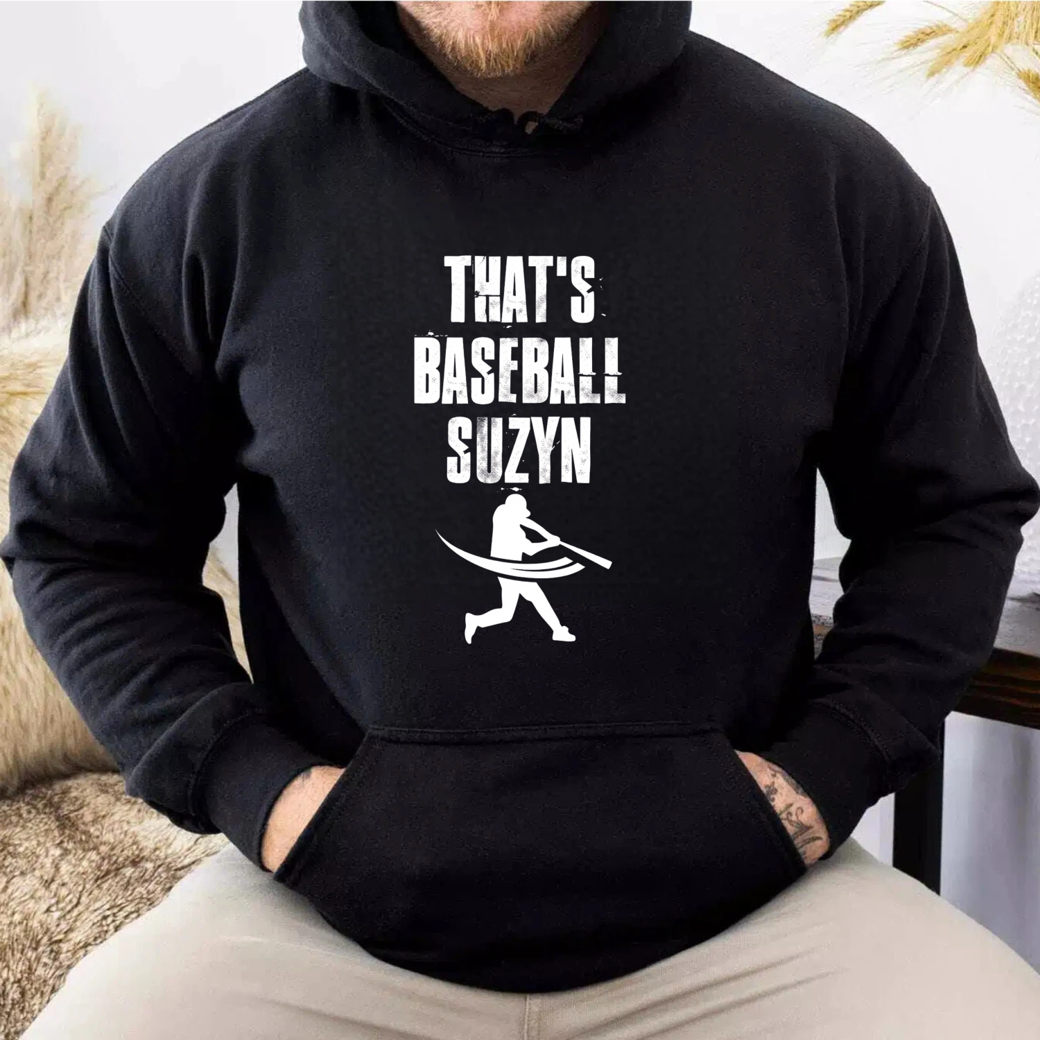 Dorawear™ Thats Baseball Suzyn Hoodie Sweatshirt Unisex Casual Sporty Graphic Pullover With Baseball Player Design For Fans And Enthusiasts-Dorawear