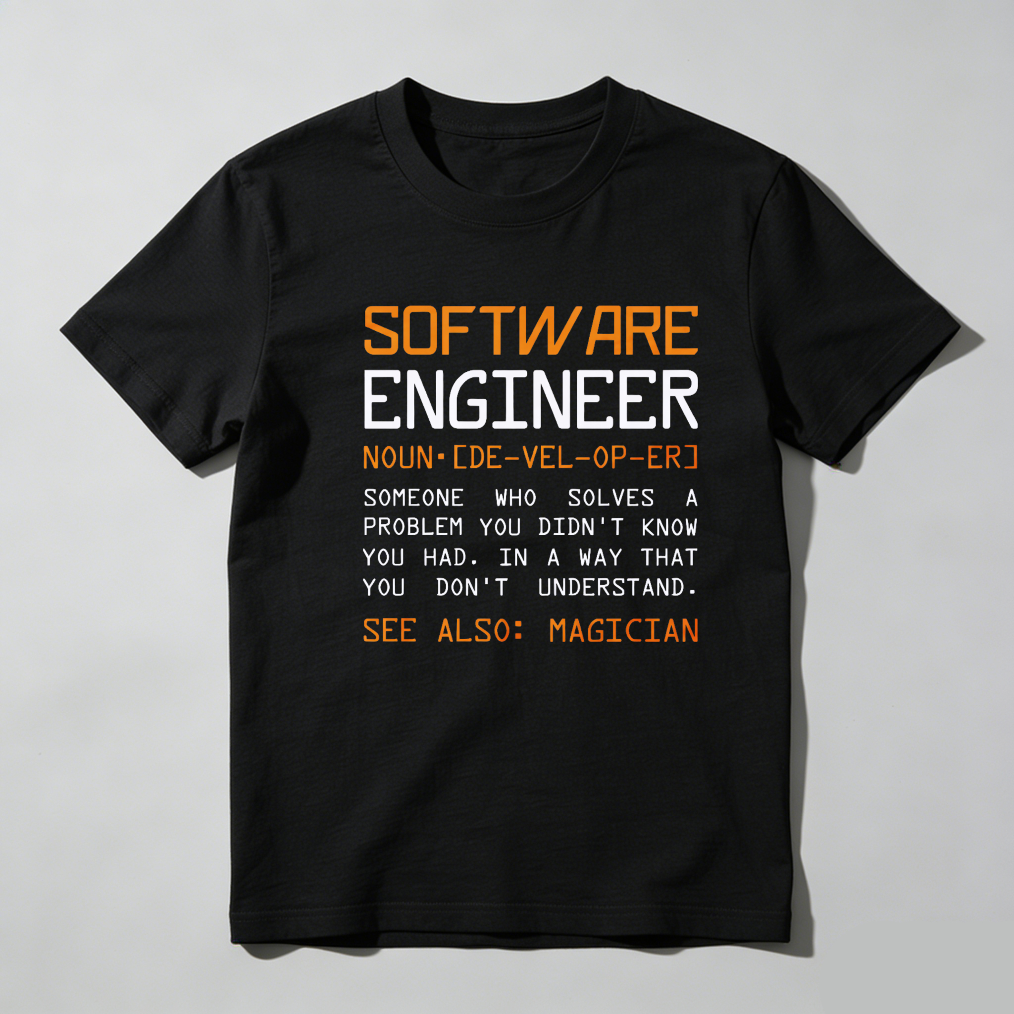 Dorawear Software Engineer Definition Pure Cotton Short Sleeve T Shirt